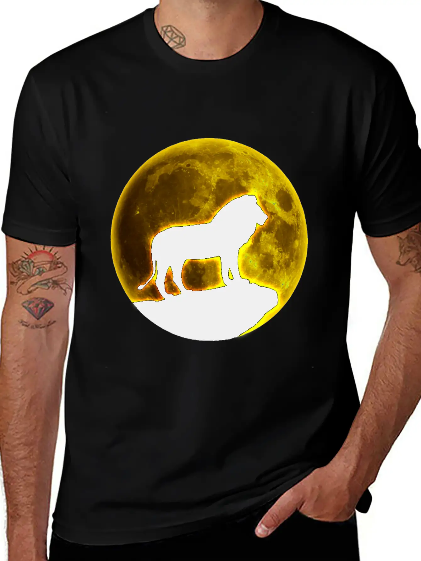 Lion Lion Lion Lion Unisex Short Sleeve Soft Cotton T-Shirt – Casual Everyday Wear