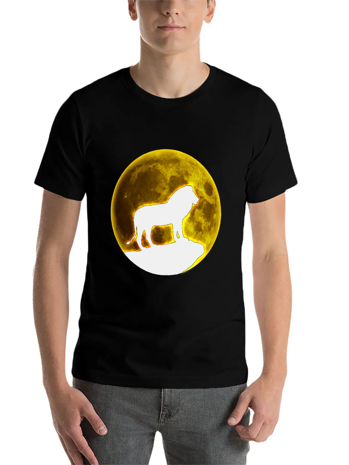 Lion Lion Lion Lion Unisex Short Sleeve Soft Cotton T-Shirt – Casual Everyday Wear