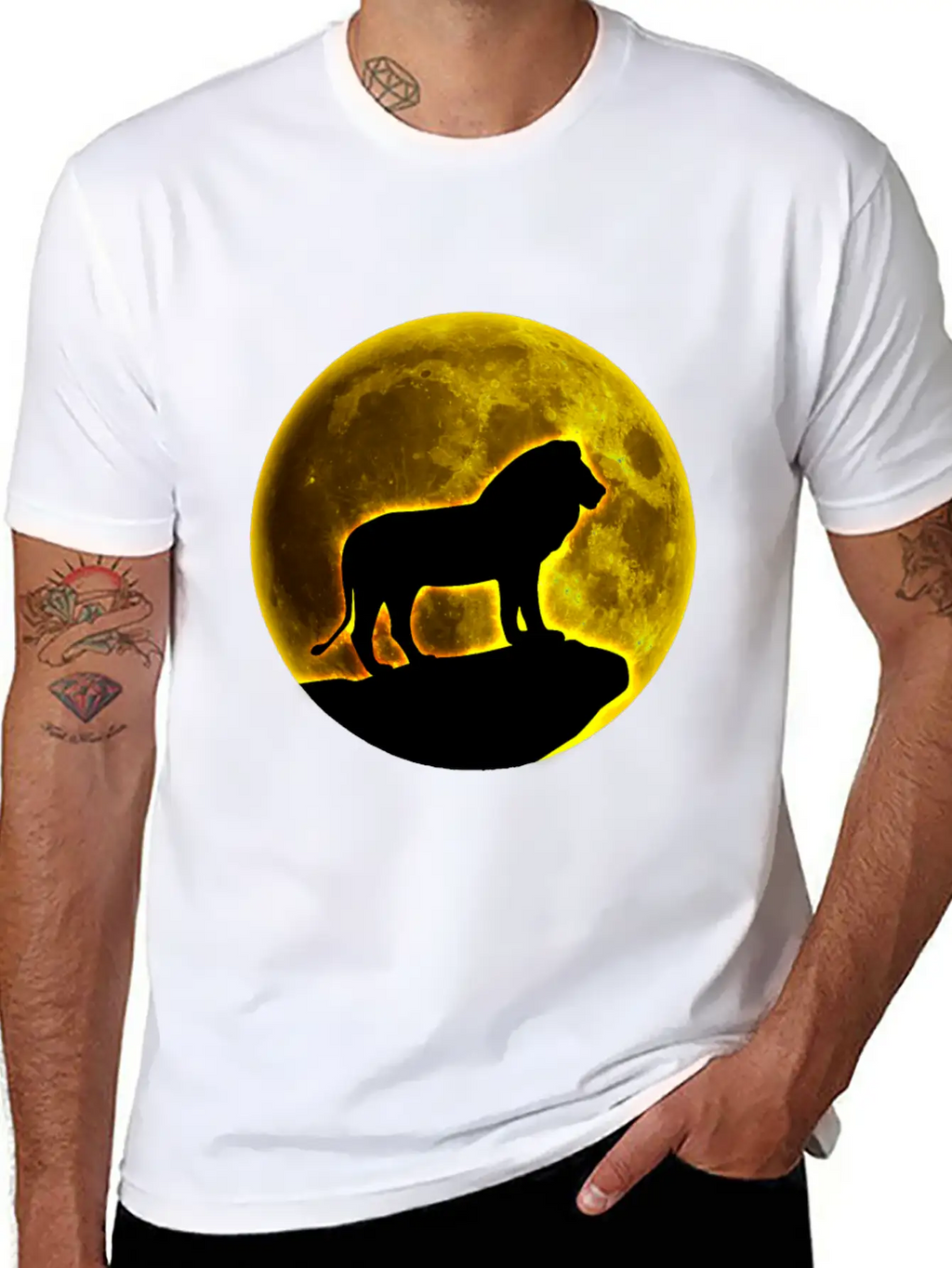 Lion Lion Lion Lion Unisex Short Sleeve Soft Cotton T-Shirt – Casual Everyday Wear