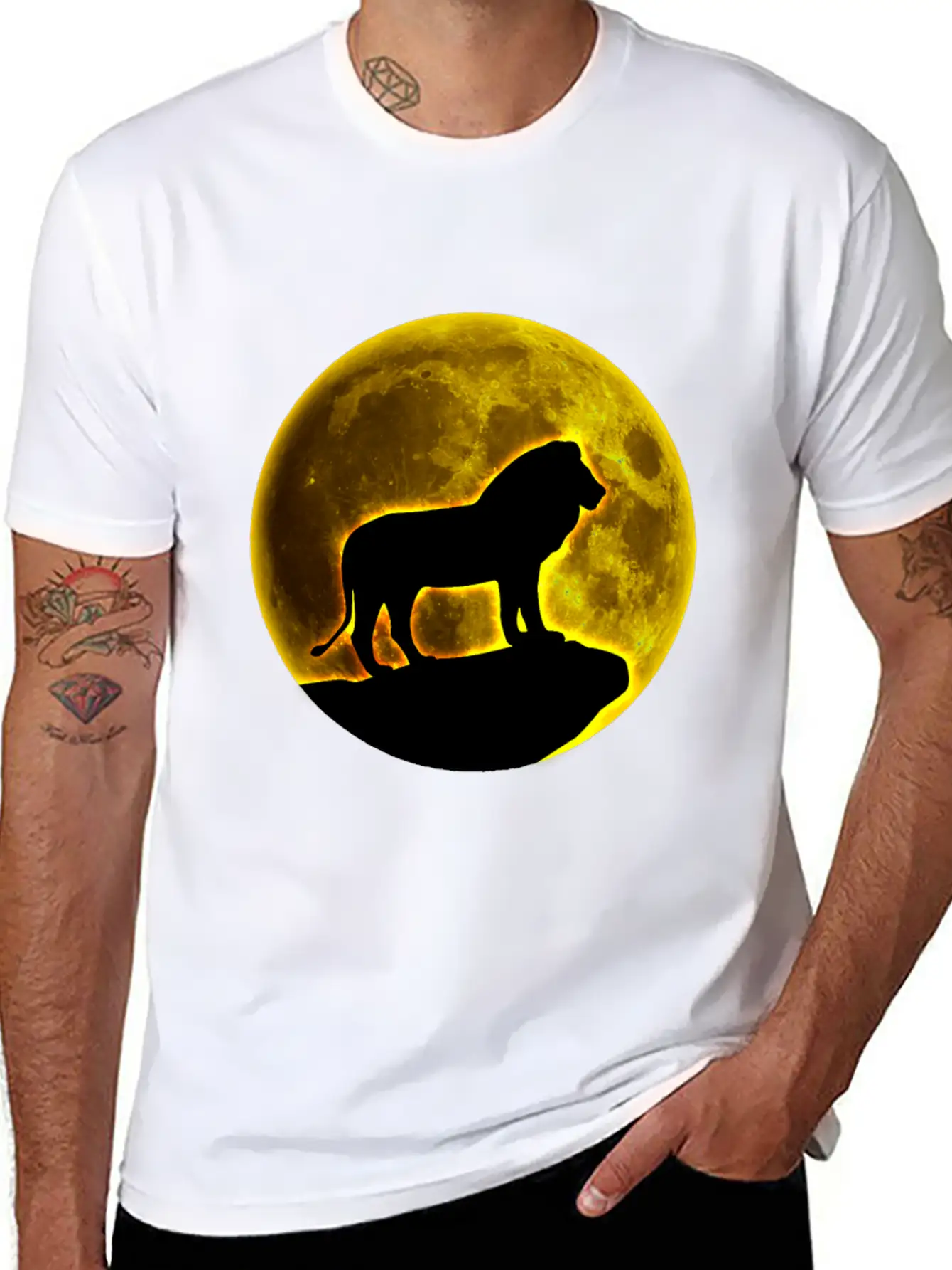 Lion Lion Lion Lion Unisex Short Sleeve Soft Cotton T-Shirt – Casual Everyday Wear