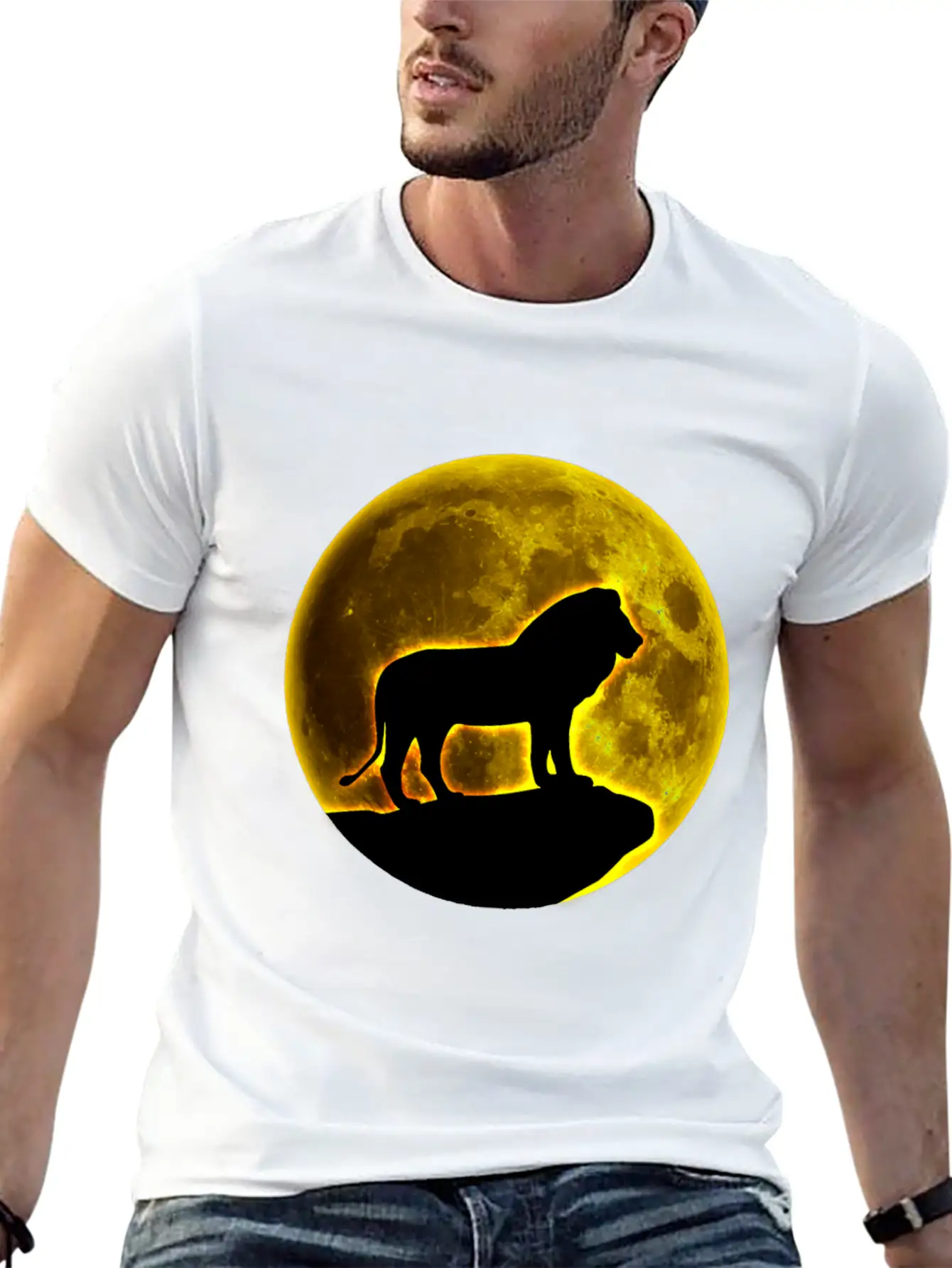 Lion Lion Lion Lion Unisex Short Sleeve Soft Cotton T-Shirt – Casual Everyday Wear