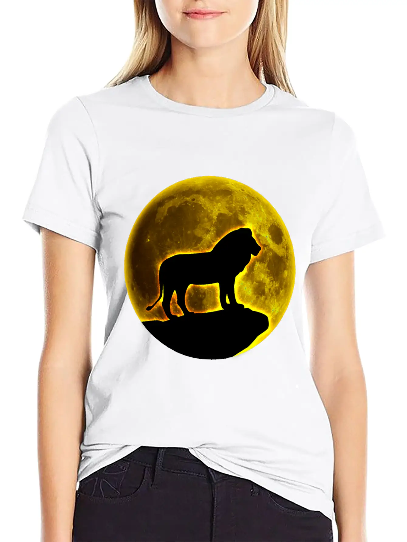 Lion Lion Lion Lion Unisex Short Sleeve Soft Cotton T-Shirt – Casual Everyday Wear