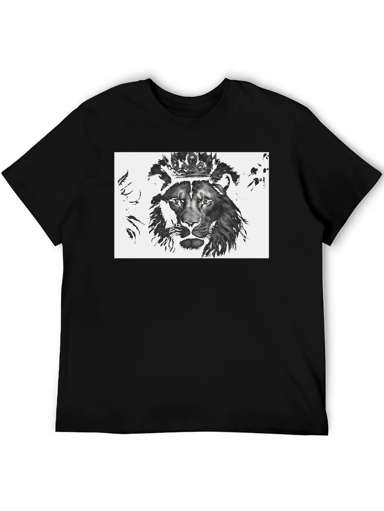 Lion, The King Of Beasts Unisex Short Sleeve Soft Cotton T-Shirt – Casual Everyday Wear