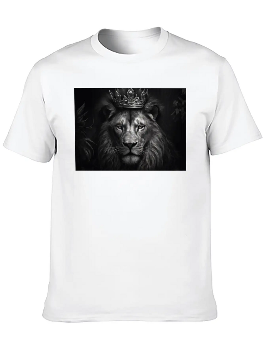 Lion, The King Of Beasts Unisex Short Sleeve Soft Cotton T-Shirt – Casual Everyday Wear