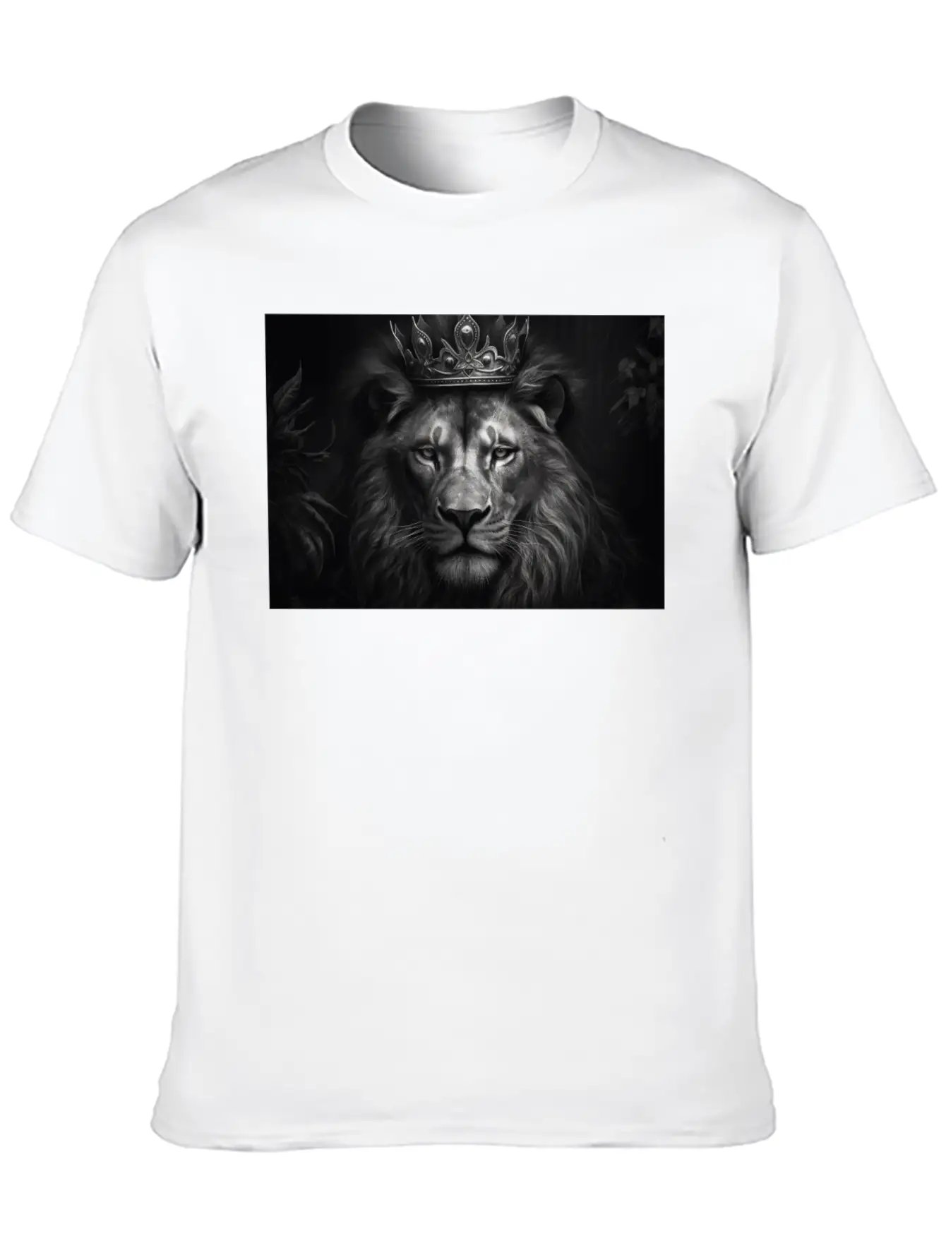 Lion, The King Of Beasts Unisex Short Sleeve Soft Cotton T-Shirt – Casual Everyday Wear