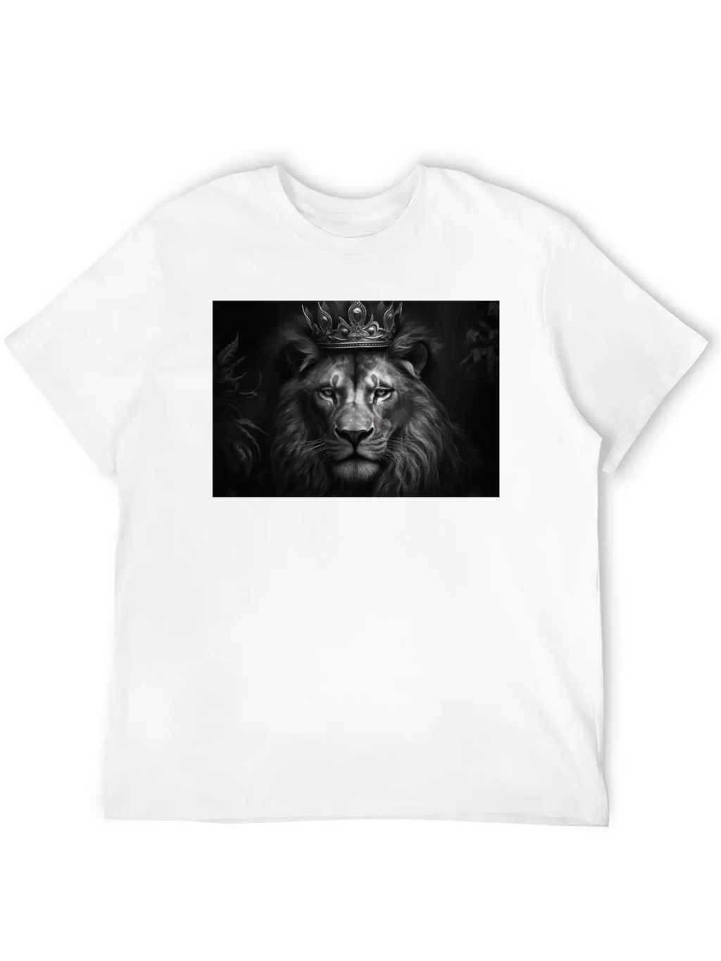 Lion, The King Of Beasts Unisex Short Sleeve Soft Cotton T-Shirt – Casual Everyday Wear