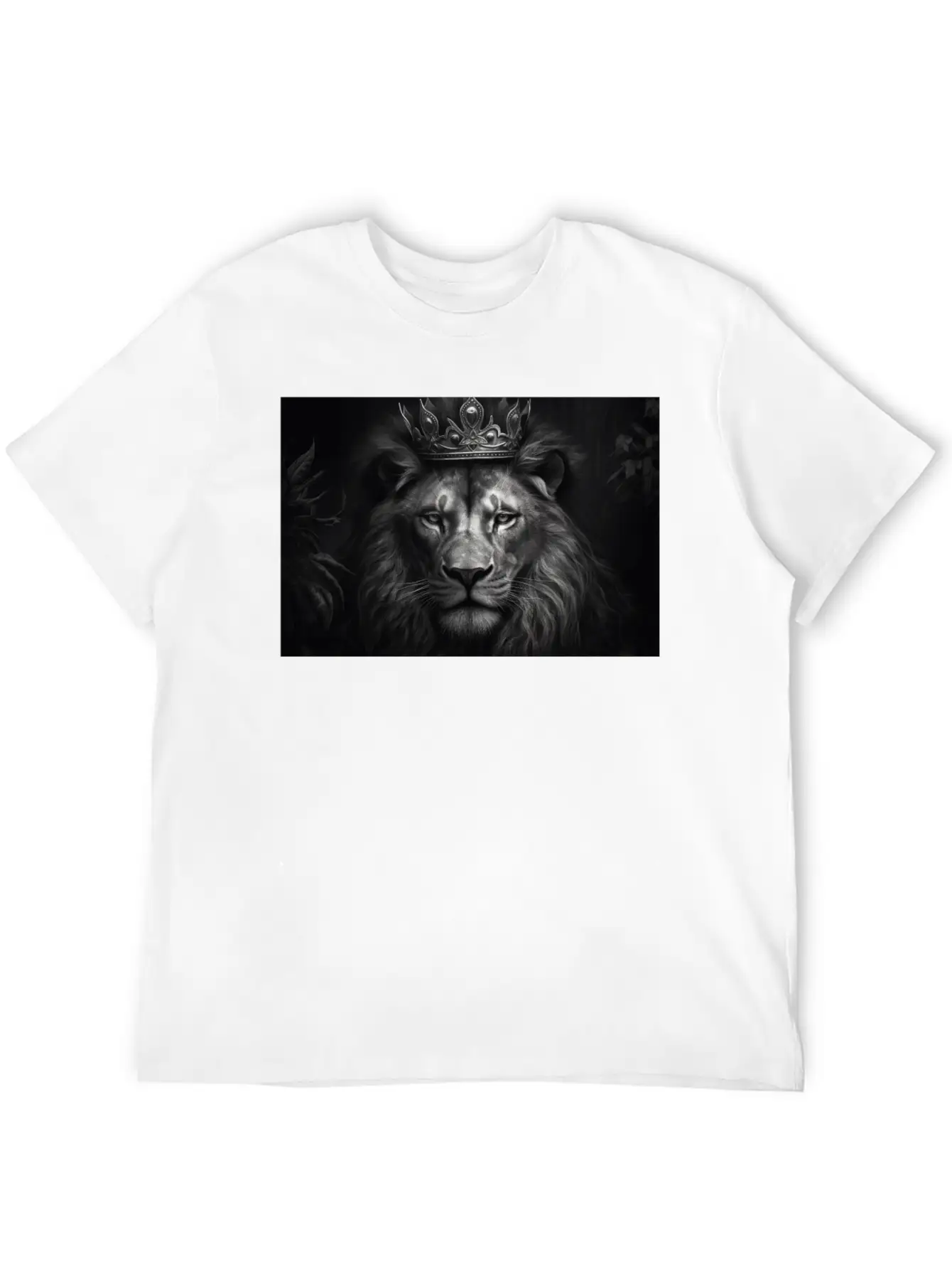 Lion, The King Of Beasts Unisex Short Sleeve Soft Cotton T-Shirt – Casual Everyday Wear