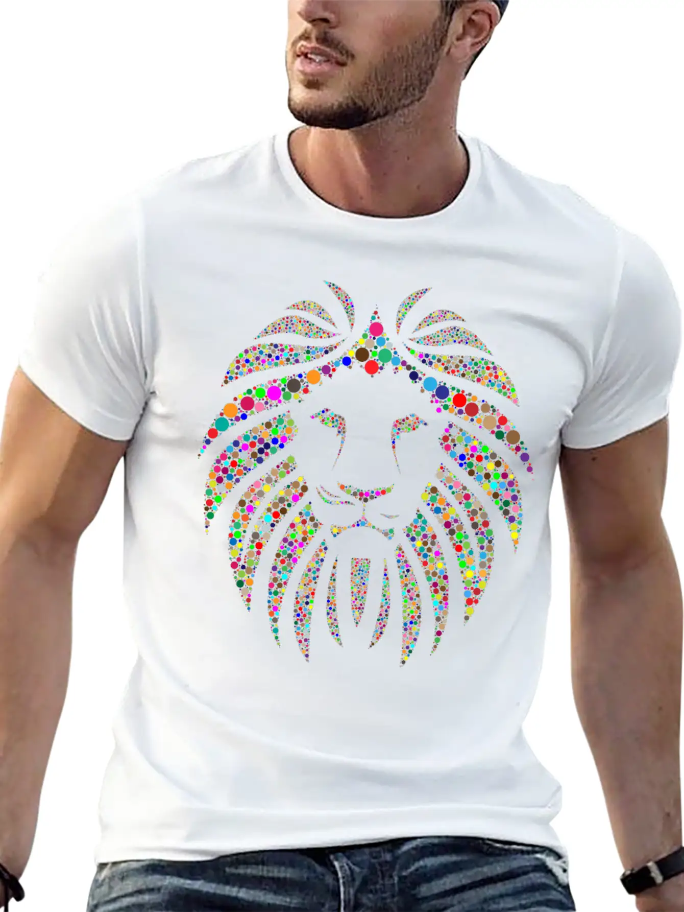 Lion Unisex Casual T-Shirt – Clean Design For Daily Comfort