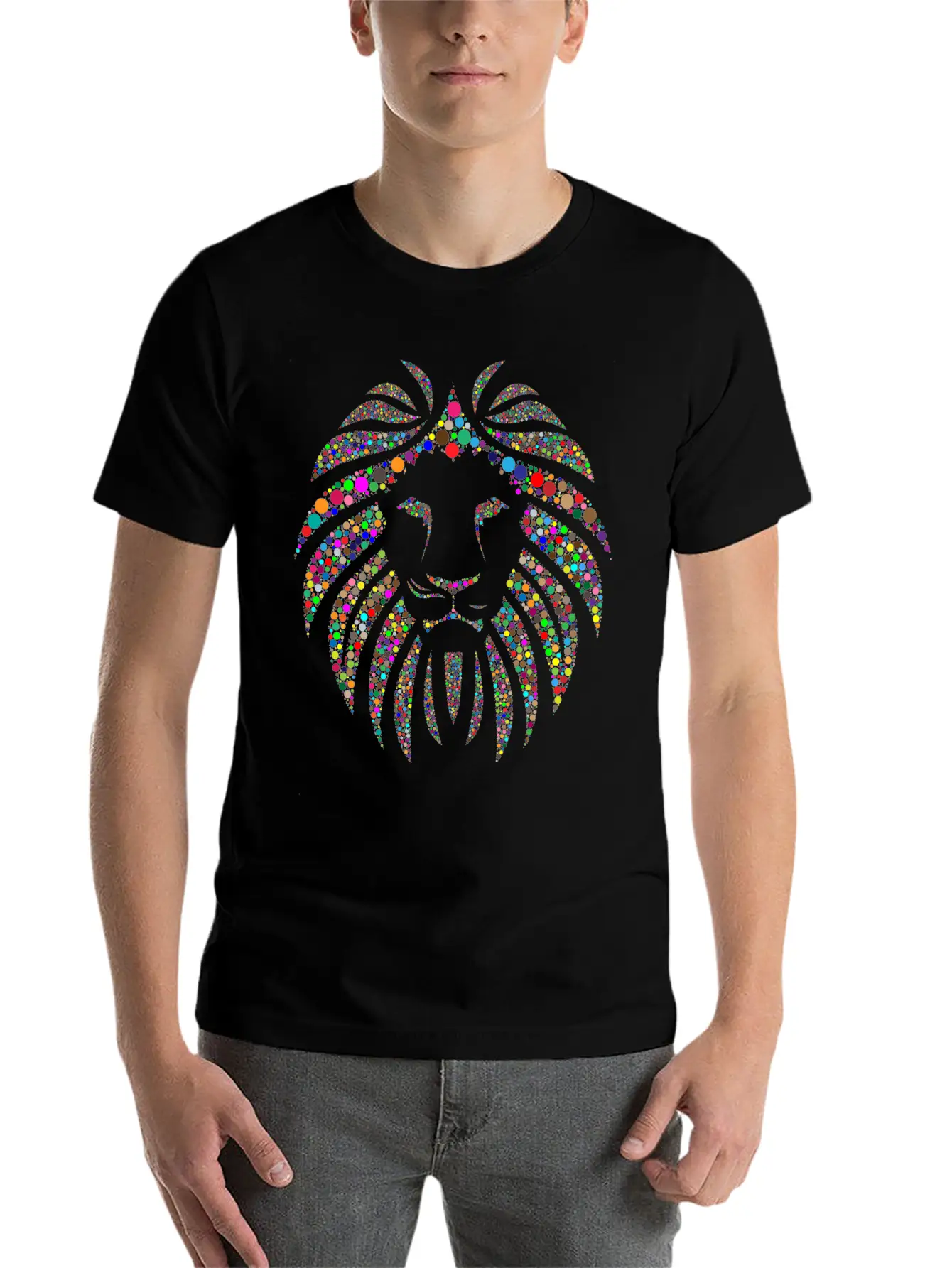 Lion Unisex Casual T-Shirt – Clean Design For Daily Comfort