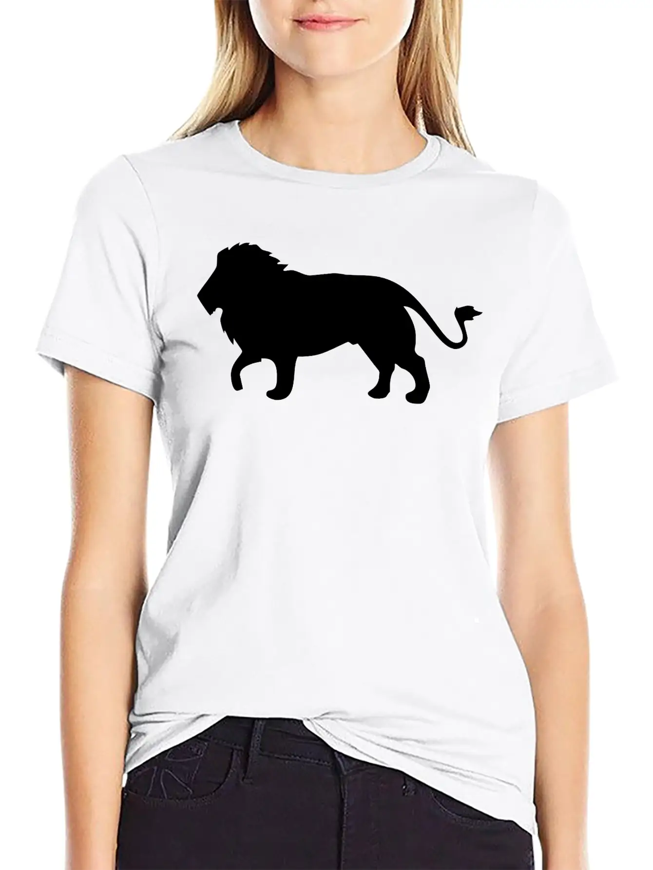 Lion Unisex Short Sleeve Soft Cotton T-Shirt – Casual Everyday Wear