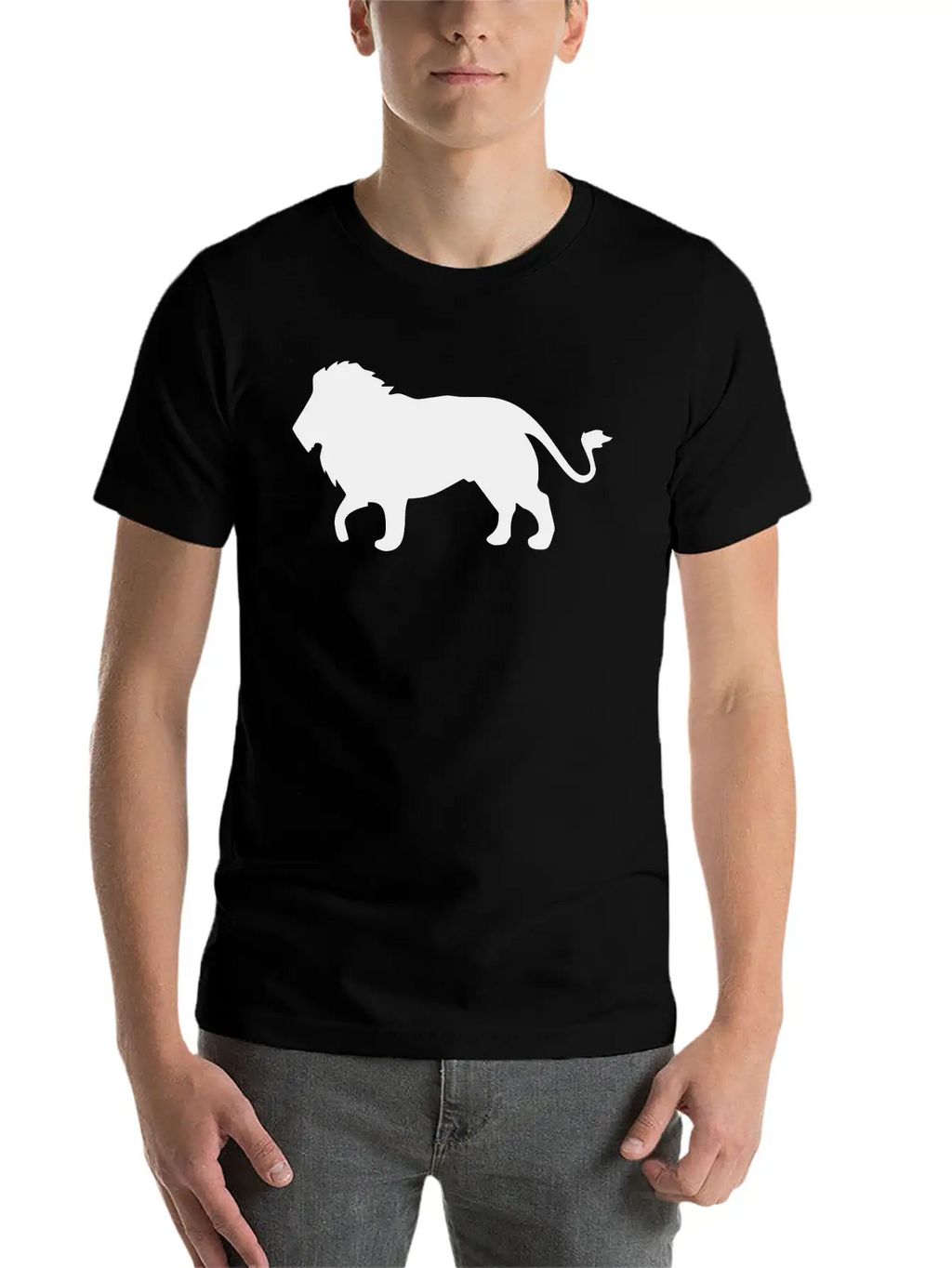 Lion Unisex Short Sleeve Soft Cotton T-Shirt – Casual Everyday Wear