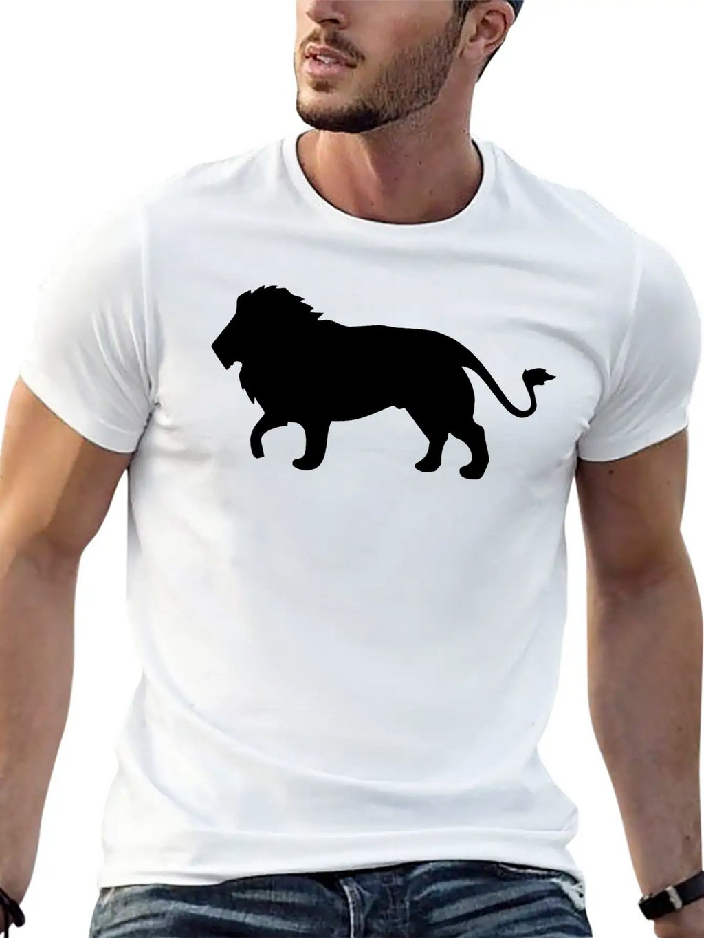 Lion Unisex Short Sleeve Soft Cotton T-Shirt – Casual Everyday Wear