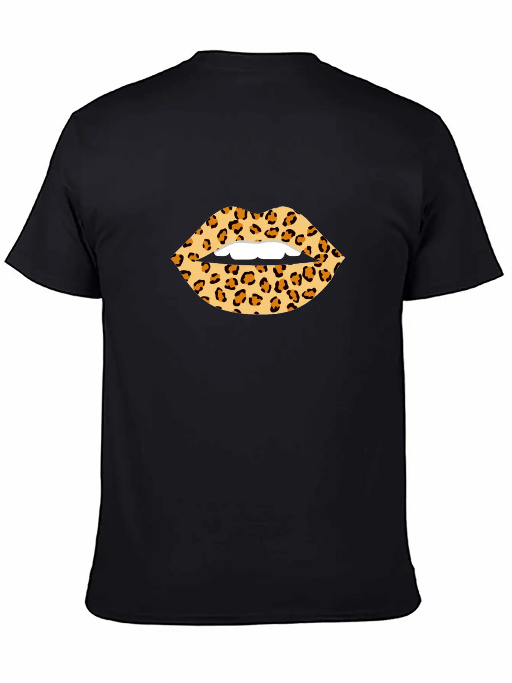 Lips Leopard Print Cheetah Essential Cotton Tee For Daily Outfits – Unisex Style