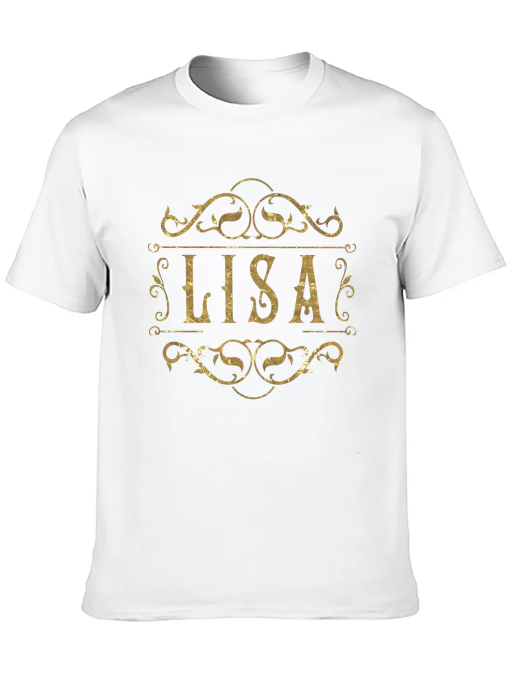 Lisa Gold Unisex Casual T-Shirt – Clean Design For Daily Comfort