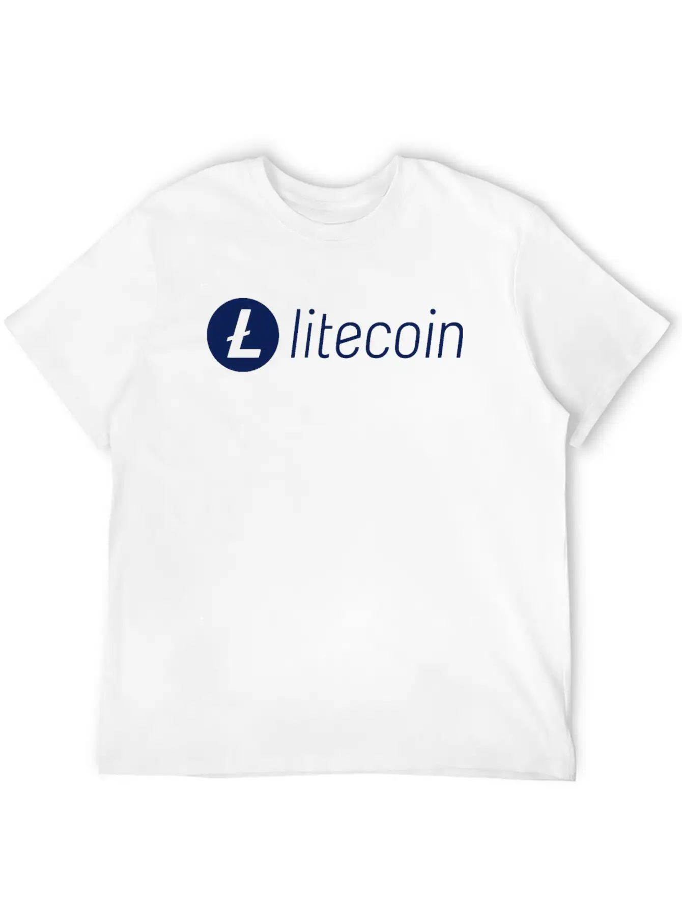 Litecoin LTC Crypto Cryptocurrency Blockchain Coin Unisex Short Sleeve Soft Cotton T-Shirt – Casual Everyday Wear
