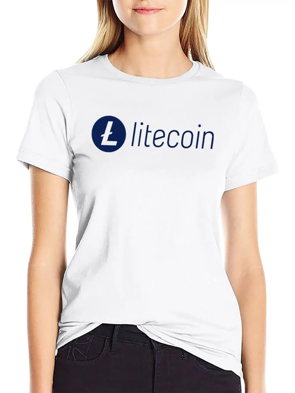 Litecoin LTC Crypto Cryptocurrency Blockchain Coin Unisex Short Sleeve Soft Cotton T-Shirt – Casual Everyday Wear
