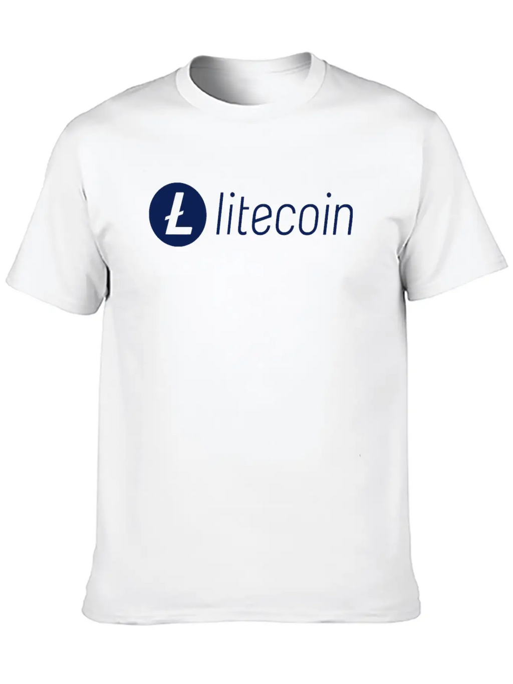 Litecoin LTC Crypto Cryptocurrency Blockchain Coin Unisex Short Sleeve Soft Cotton T-Shirt – Casual Everyday Wear