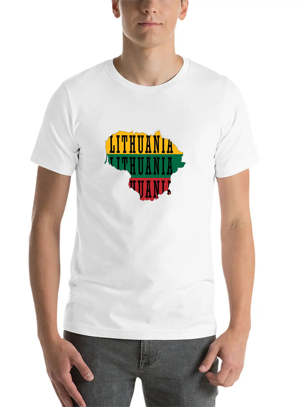Lithuania Unisex Short Sleeve Soft Cotton T-Shirt – Casual Everyday Wear
