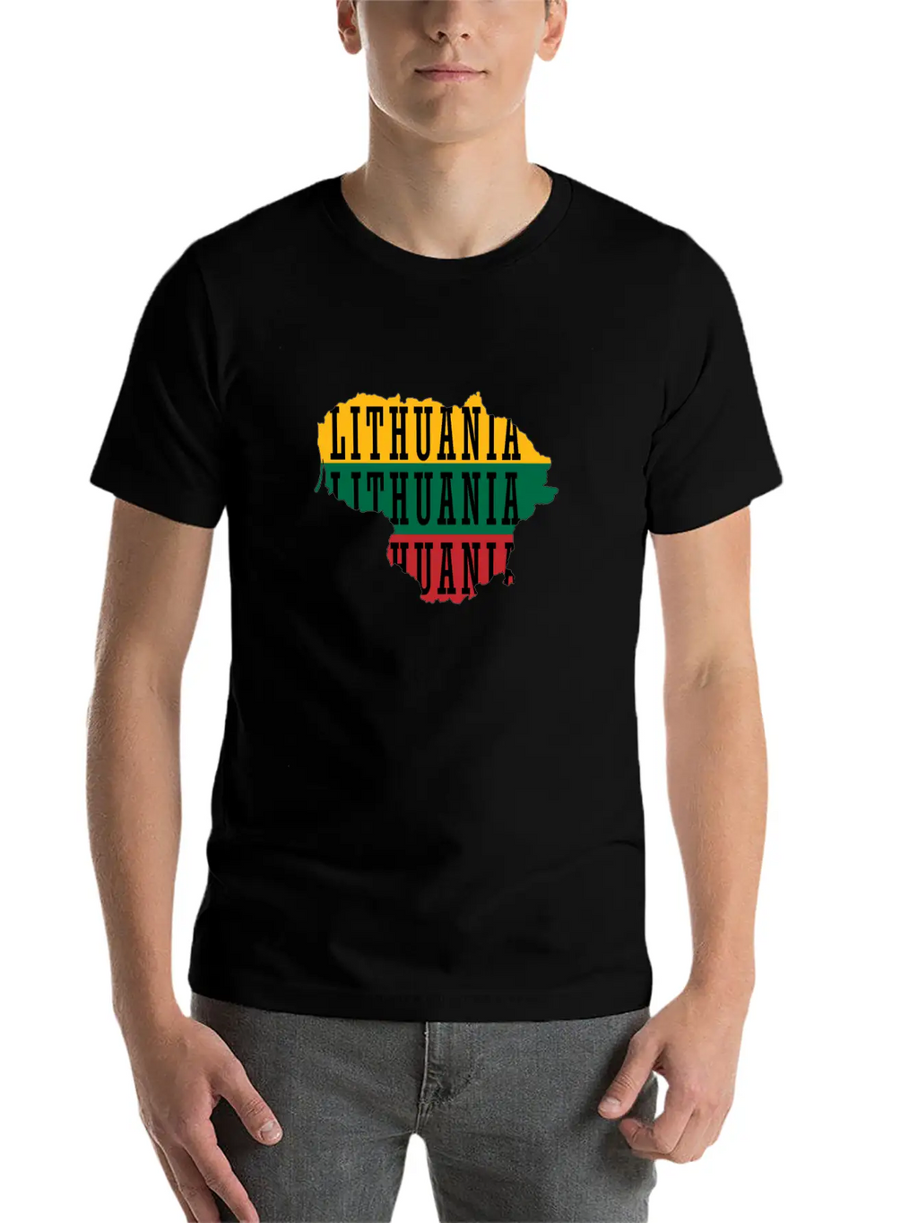 Lithuania Unisex Short Sleeve Soft Cotton T-Shirt – Casual Everyday Wear