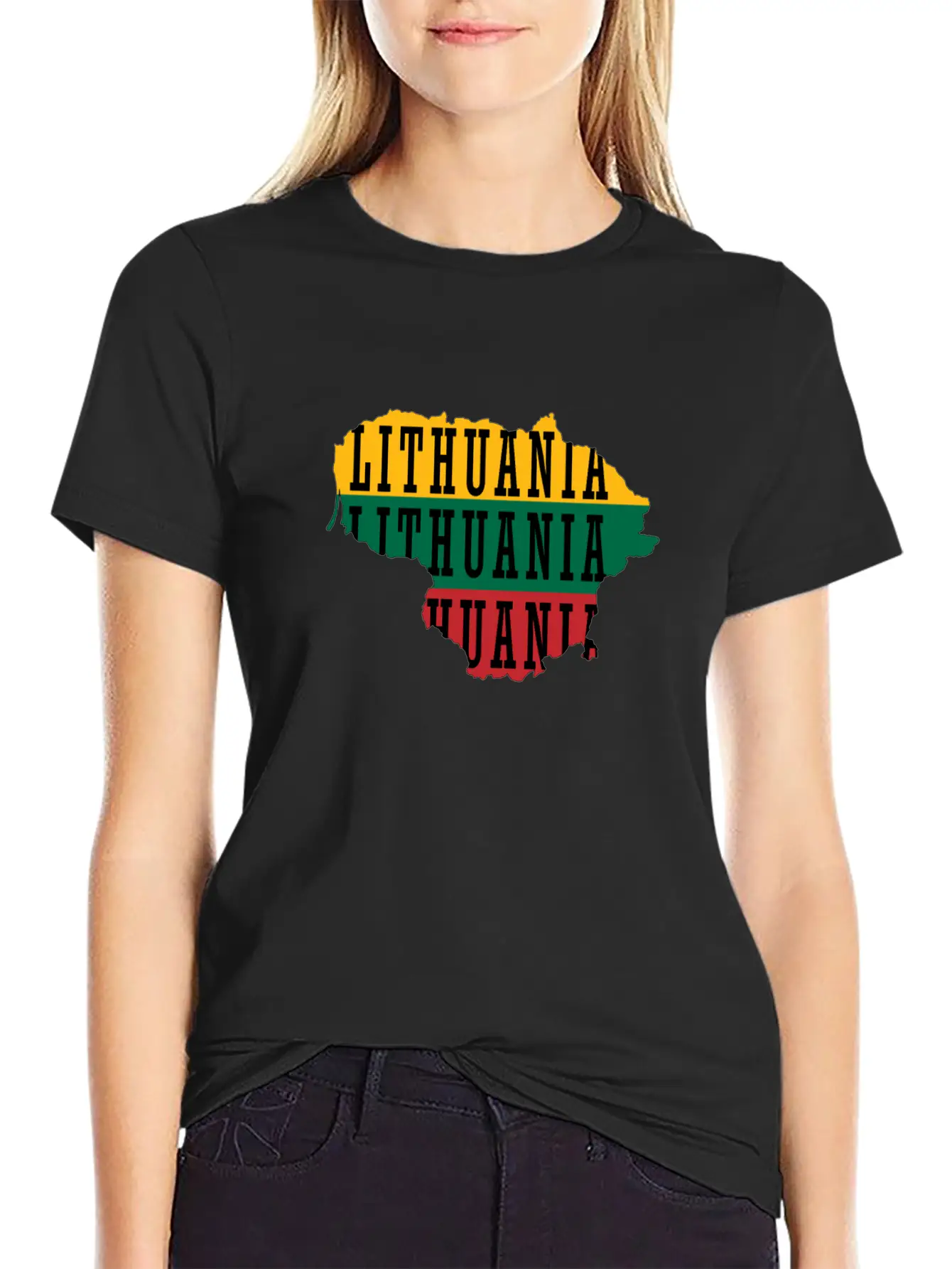Lithuania Unisex Short Sleeve Soft Cotton T-Shirt – Casual Everyday Wear