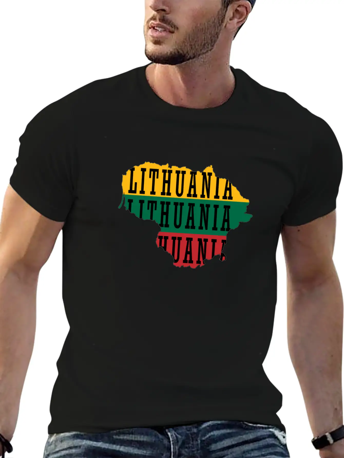 Lithuania Unisex Short Sleeve Soft Cotton T-Shirt – Casual Everyday Wear