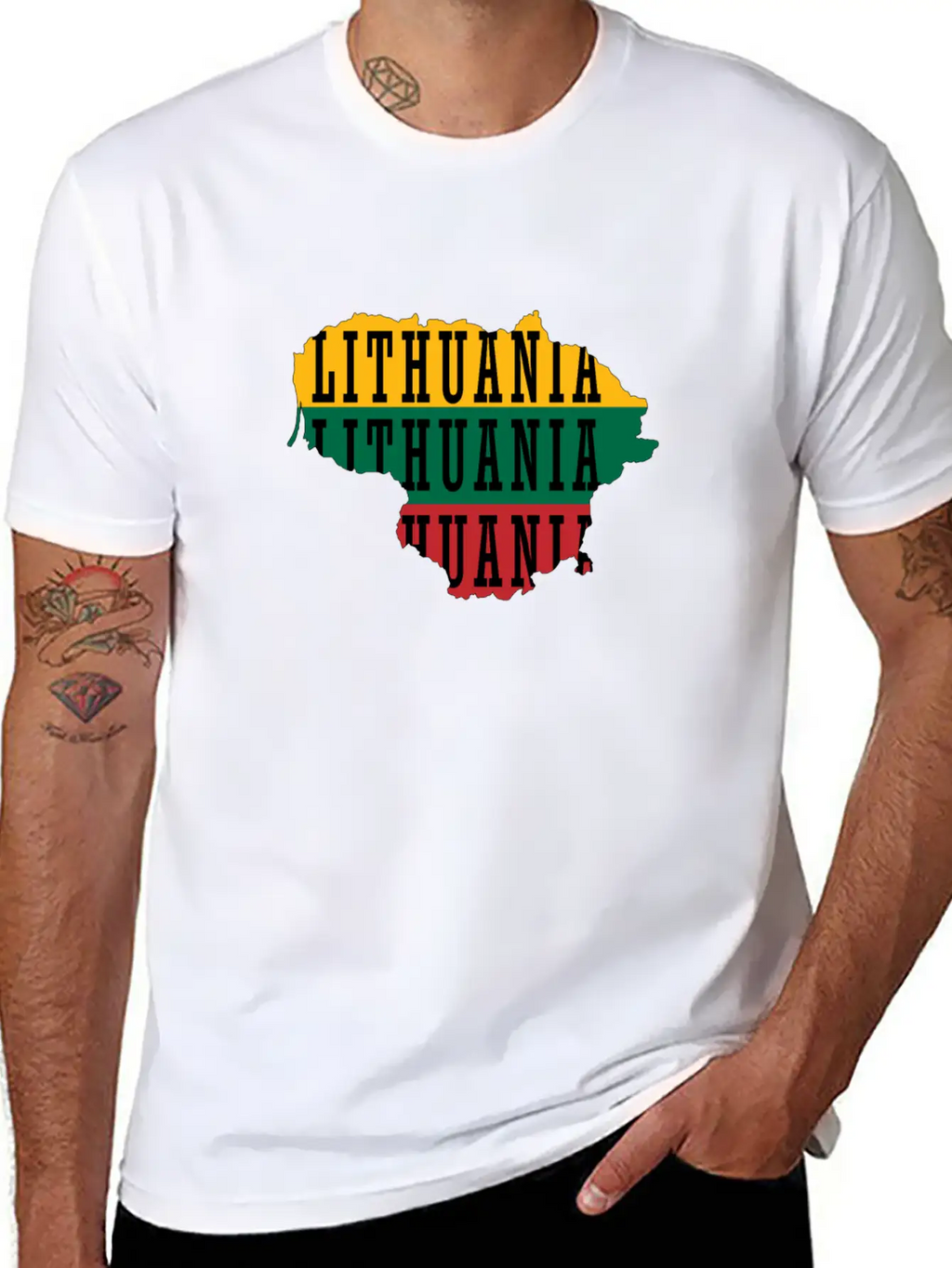 Lithuania Unisex Short Sleeve Soft Cotton T-Shirt – Casual Everyday Wear