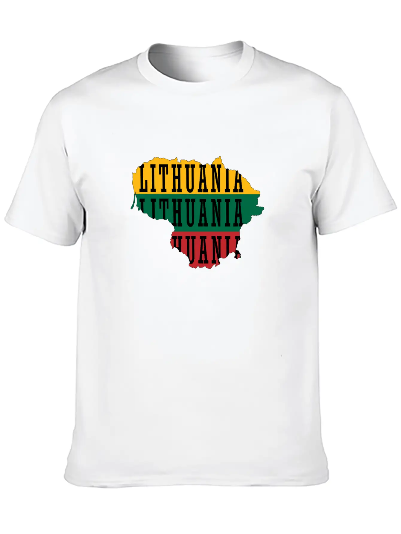 Lithuania Unisex Short Sleeve Soft Cotton T-Shirt – Casual Everyday Wear