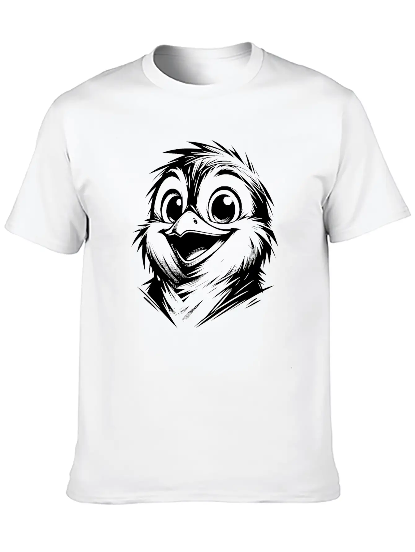 Little Dirty Penguin Pencil Style Stylish Everyday T-Shirt – Unisex Basic Cotton Tee