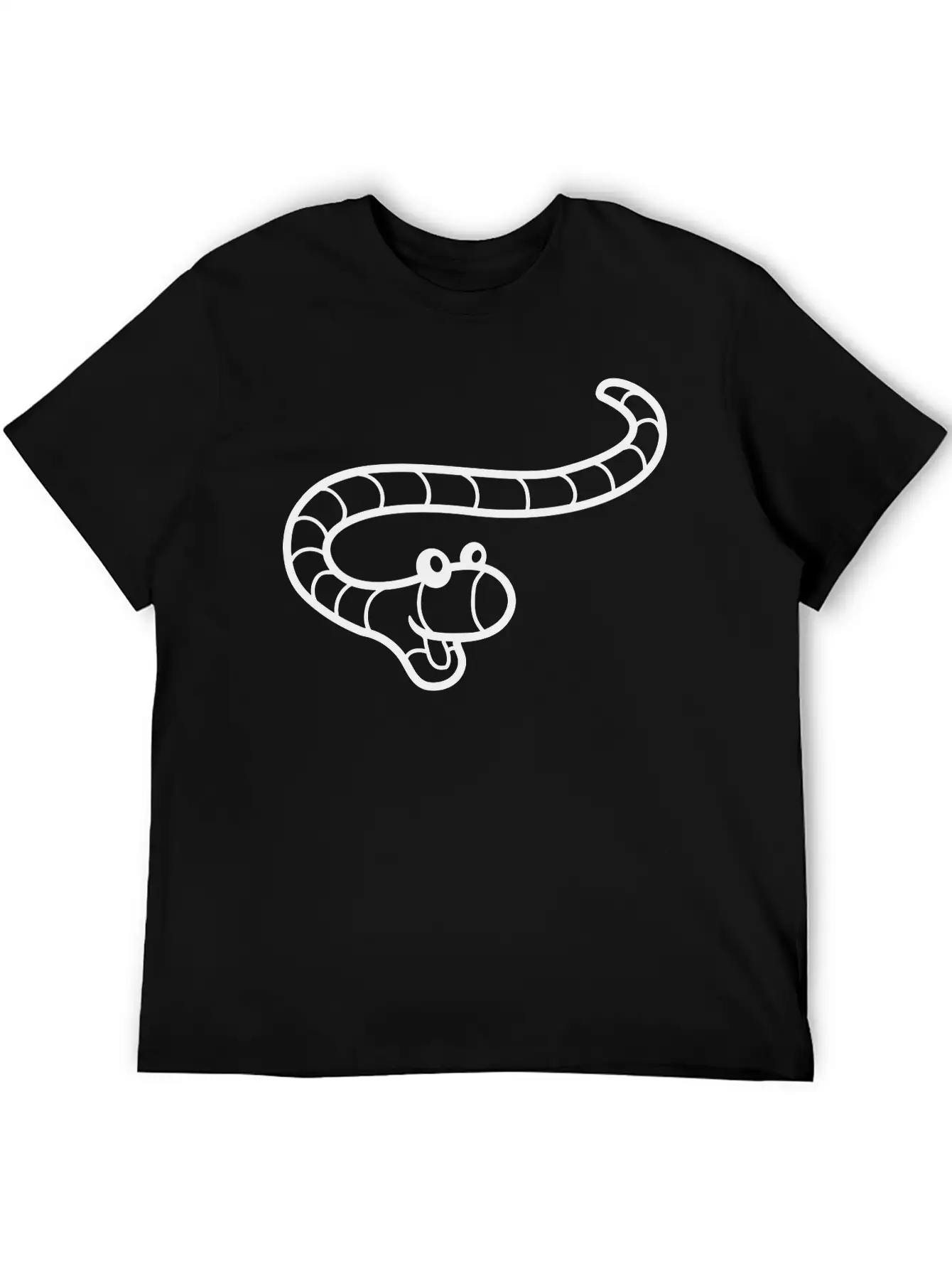 Little Happy Worm Unisex Casual T-Shirt – Clean Design For Daily Comfort