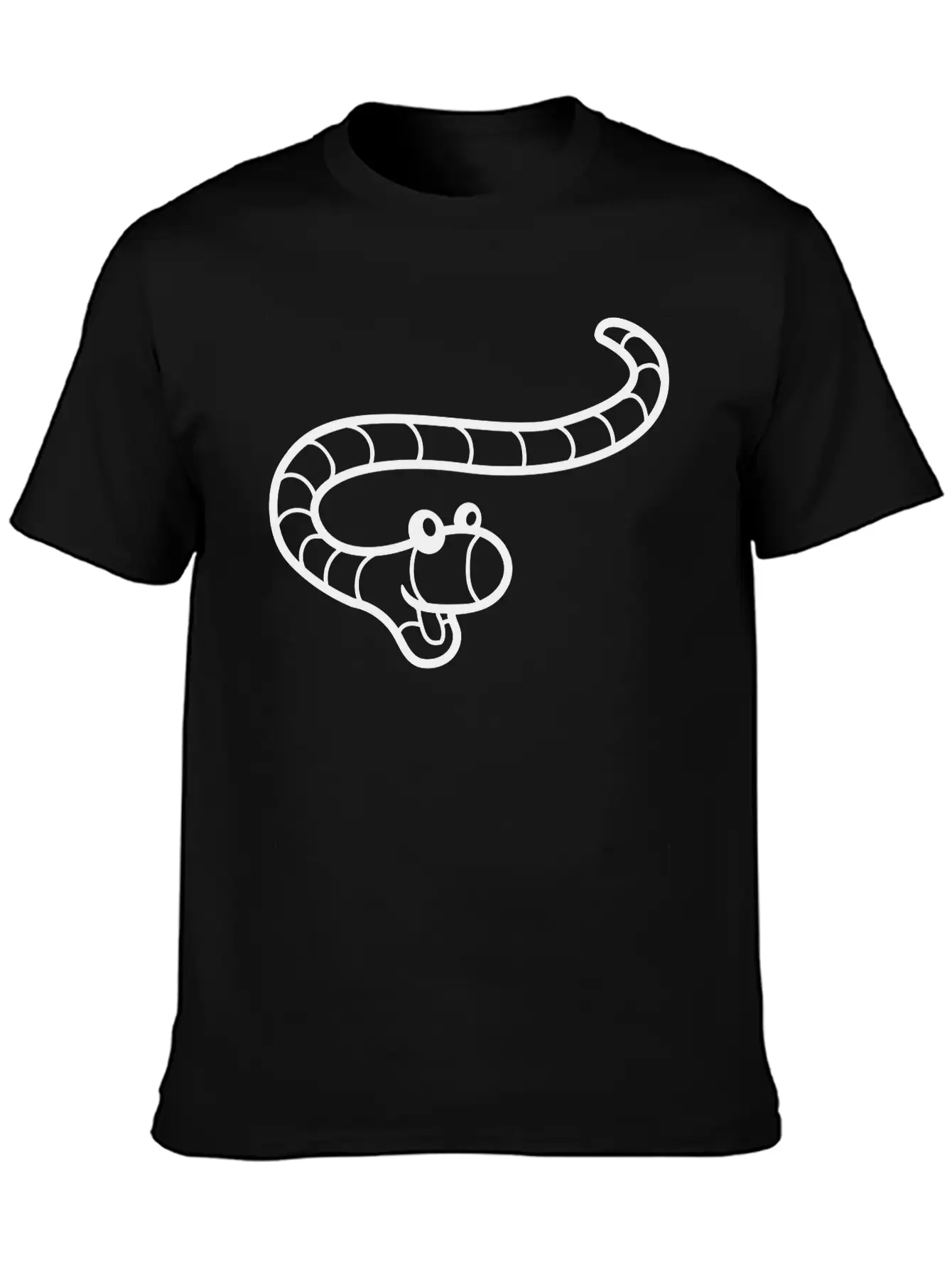 Little Happy Worm Unisex Casual T-Shirt – Clean Design For Daily Comfort