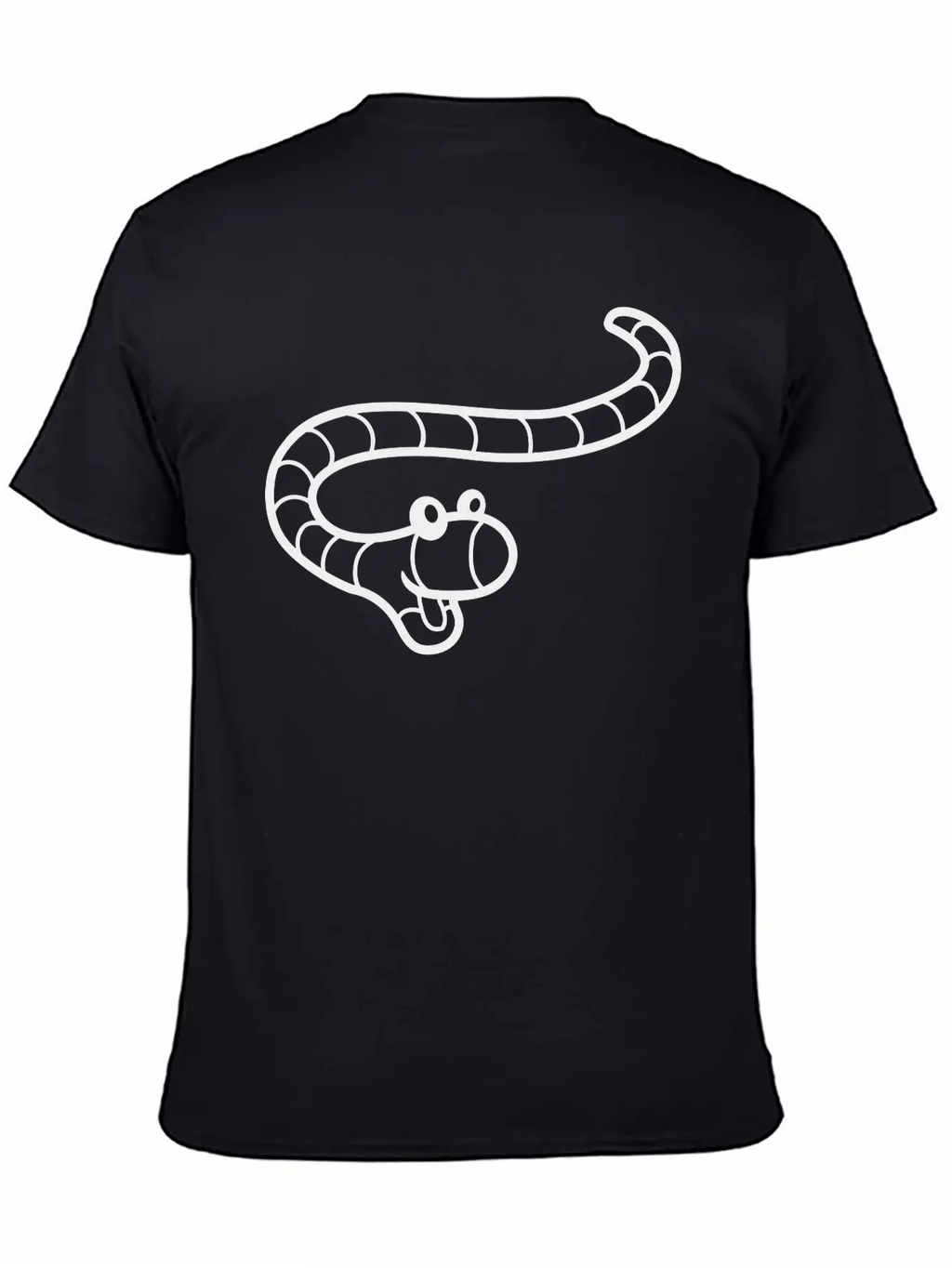 Little Happy Worm Unisex Casual T-Shirt – Clean Design For Daily Comfort