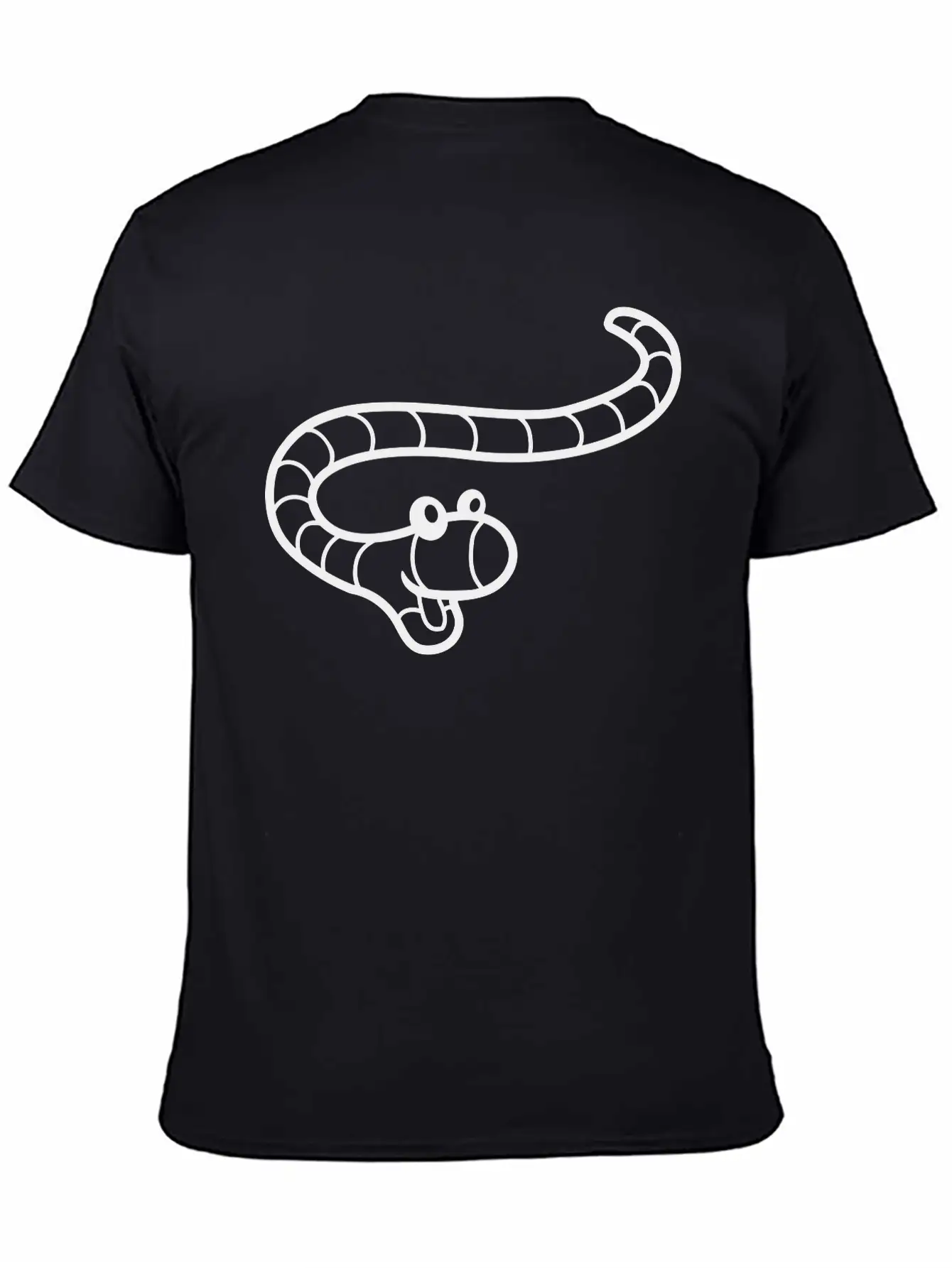 Little Happy Worm Unisex Casual T-Shirt – Clean Design For Daily Comfort