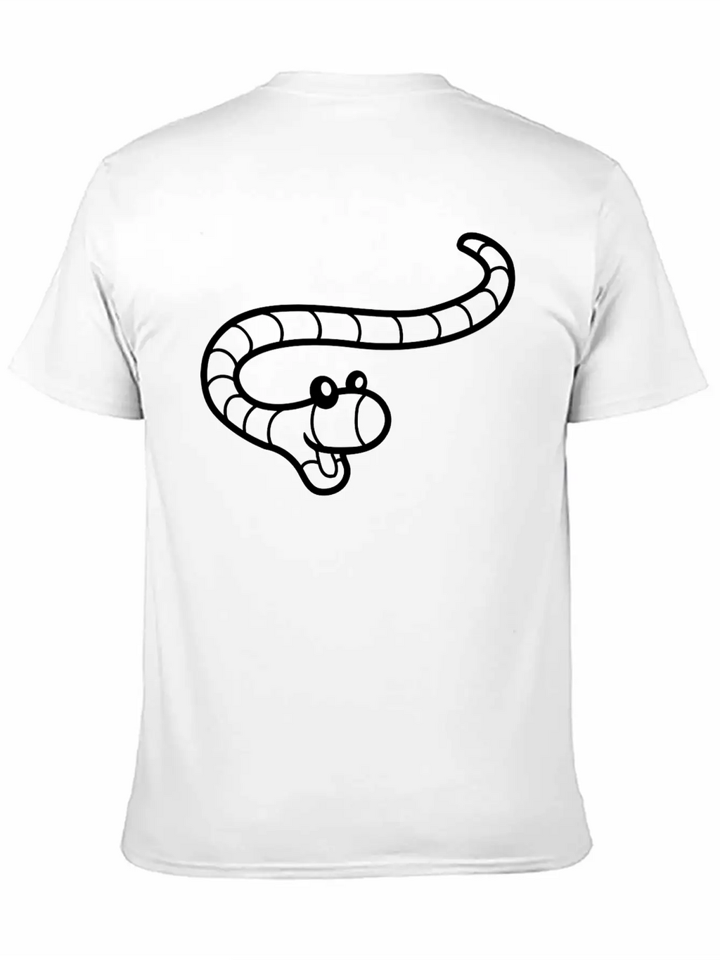 Little Happy Worm Unisex Casual T-Shirt – Clean Design For Daily Comfort