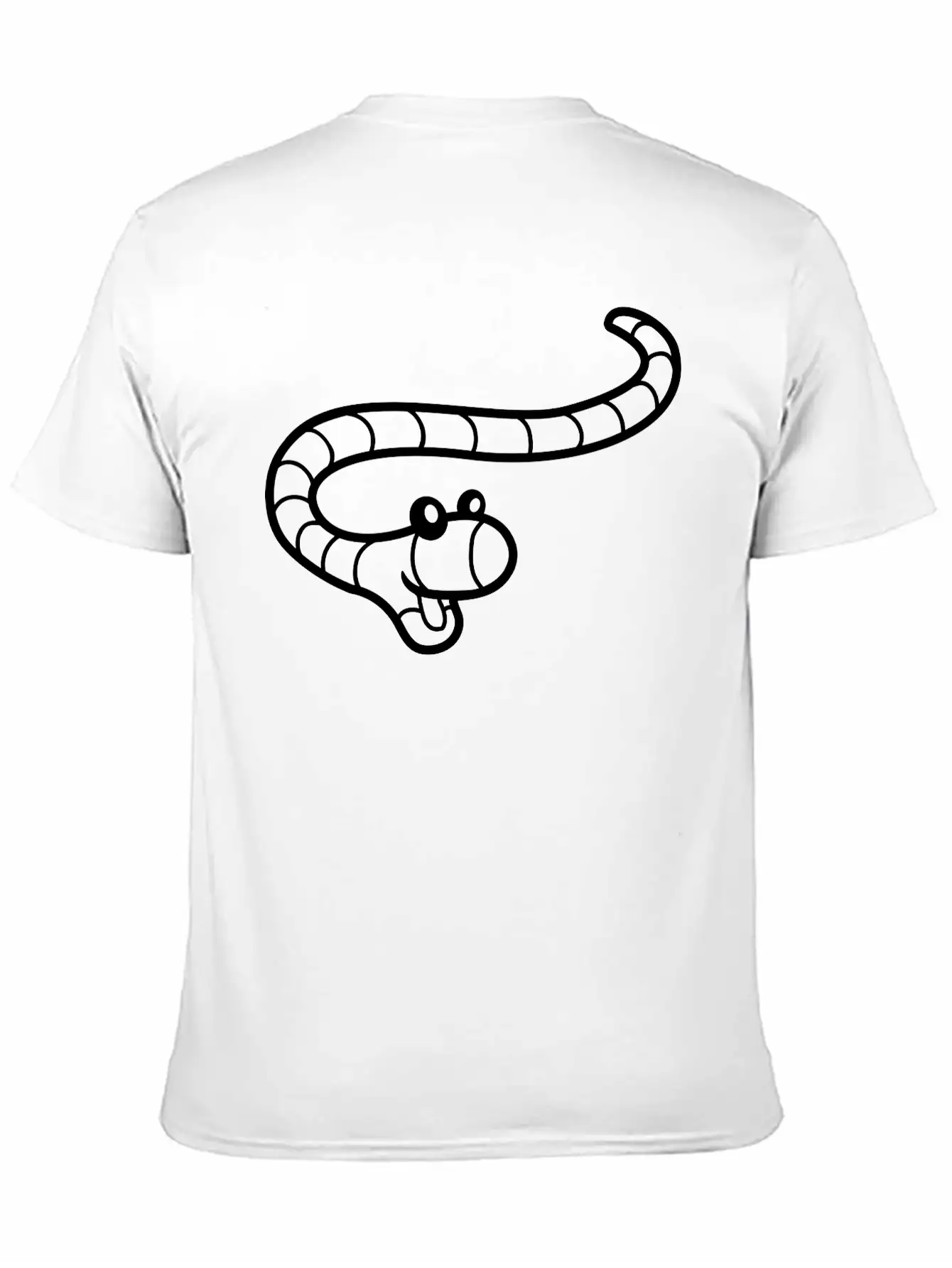 Little Happy Worm Unisex Casual T-Shirt – Clean Design For Daily Comfort