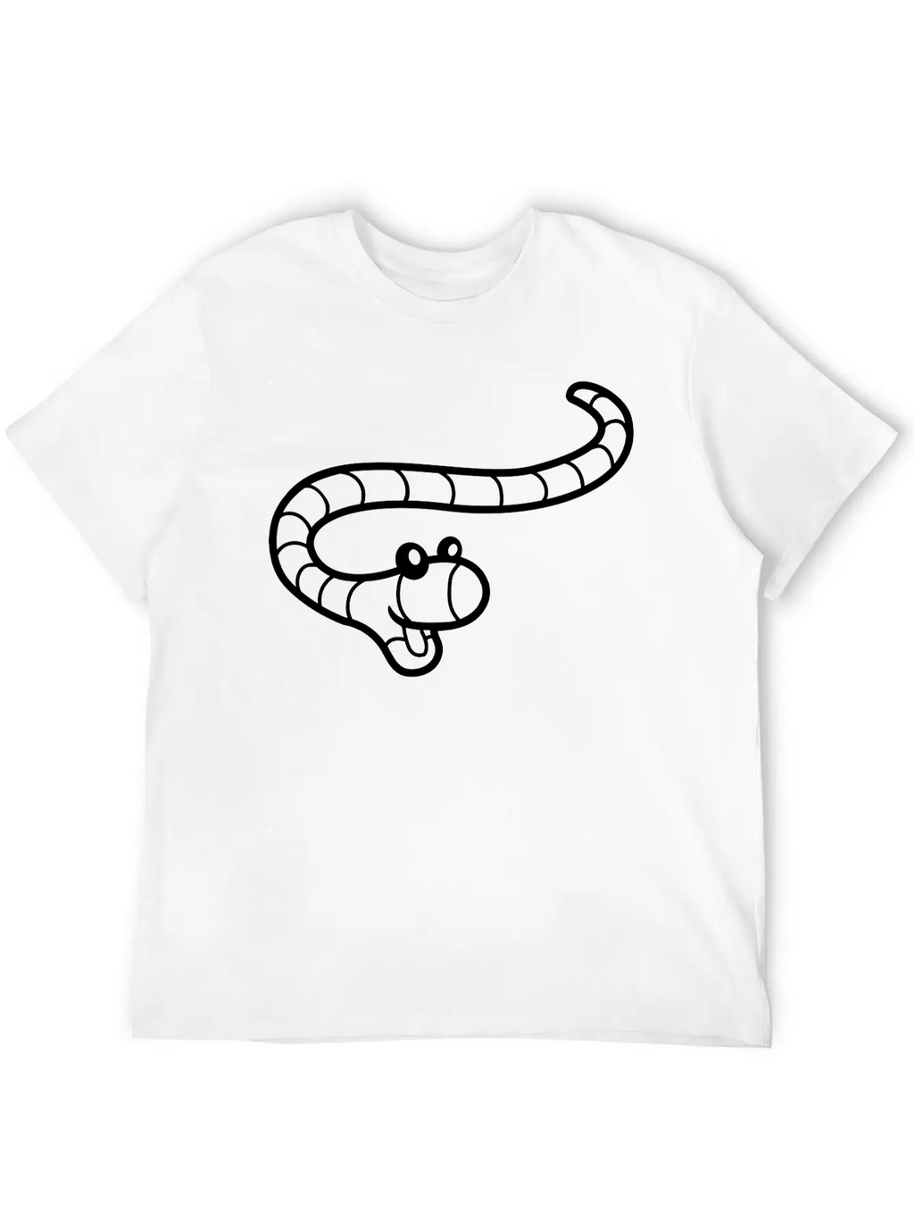 Little Happy Worm Unisex Casual T-Shirt – Clean Design For Daily Comfort