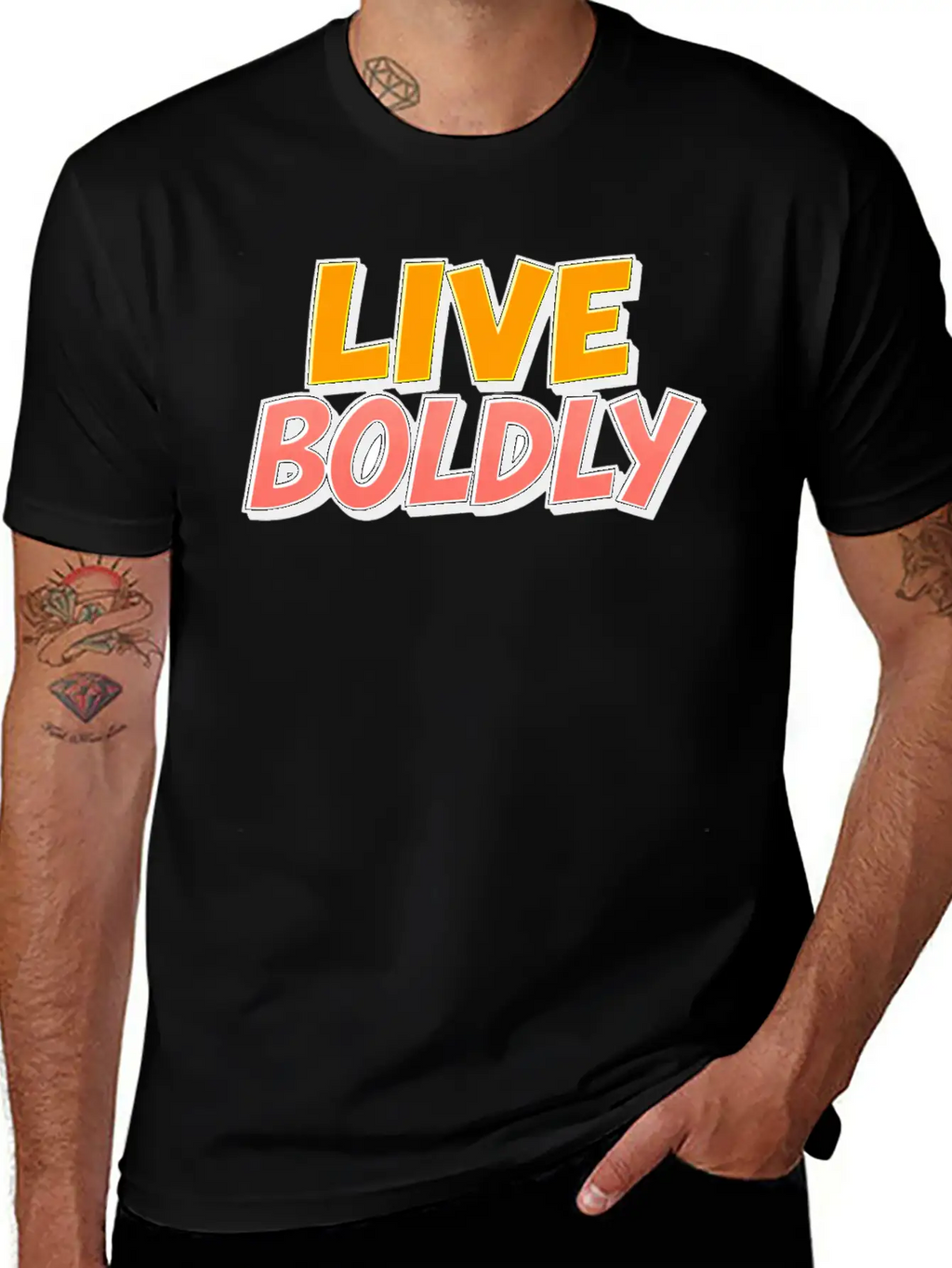 Live Boldly Essential Cotton Tee For Daily Outfits – Unisex Style