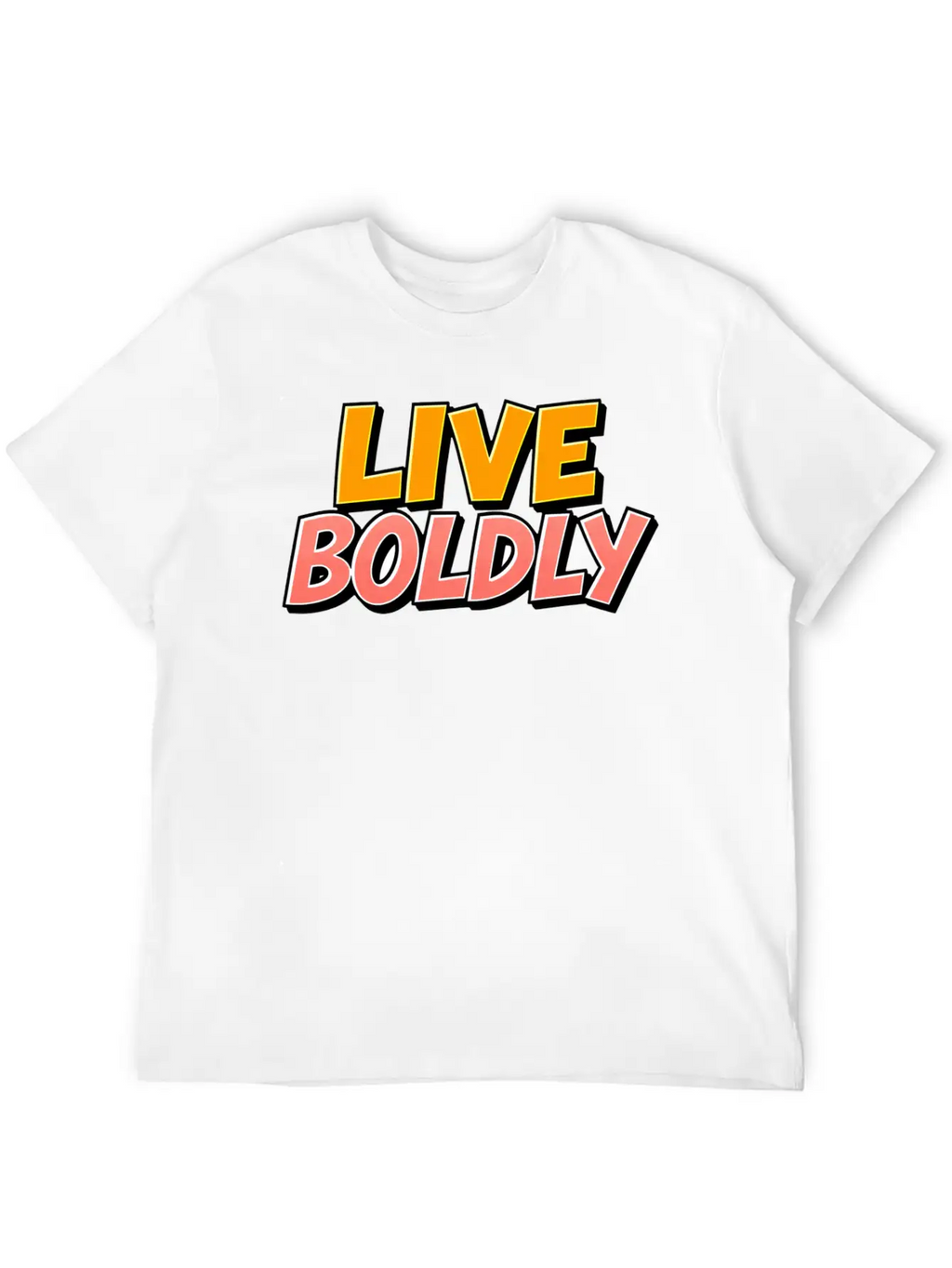 Live Boldly Essential Cotton Tee For Daily Outfits – Unisex Style
