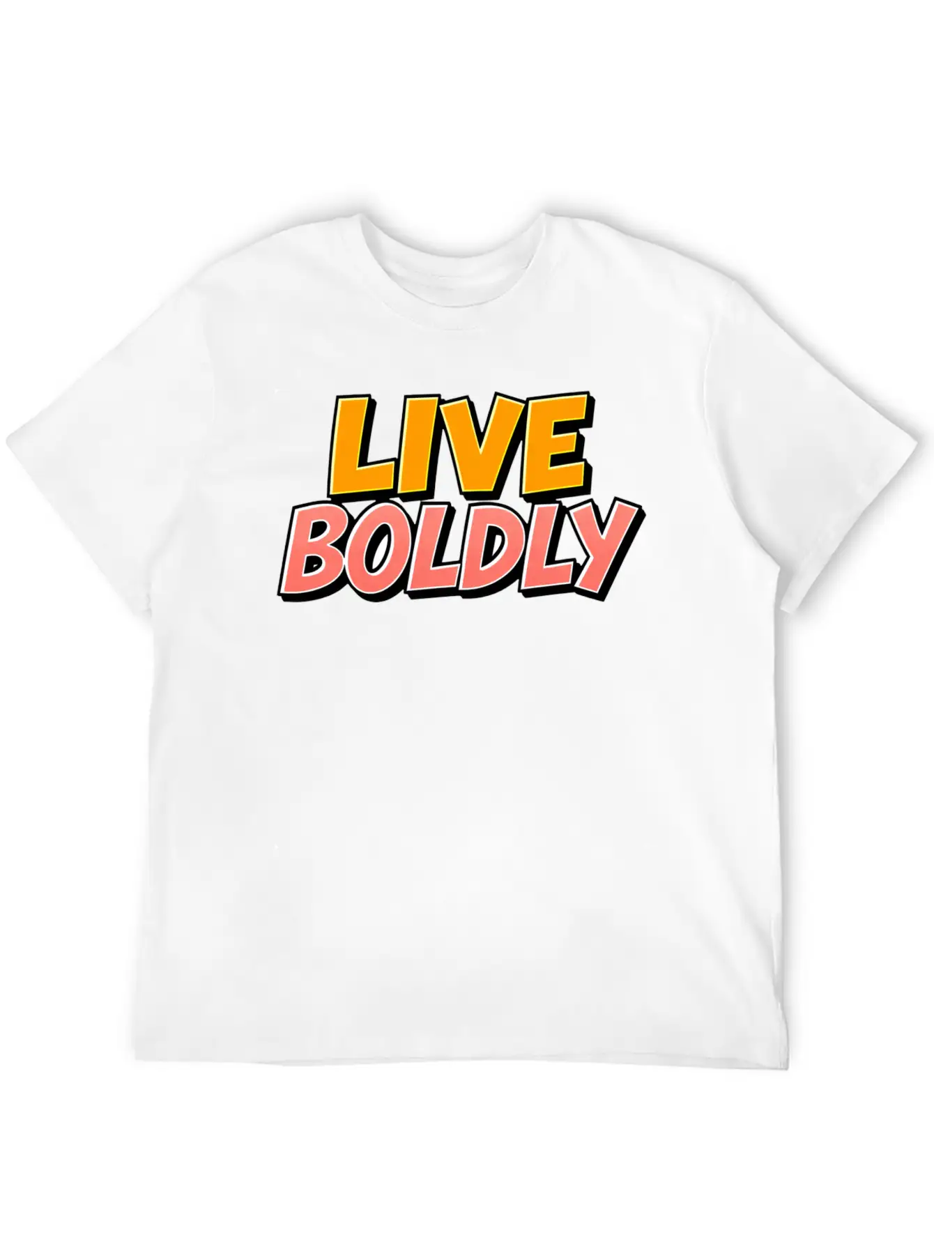 Live Boldly Essential Cotton Tee For Daily Outfits – Unisex Style