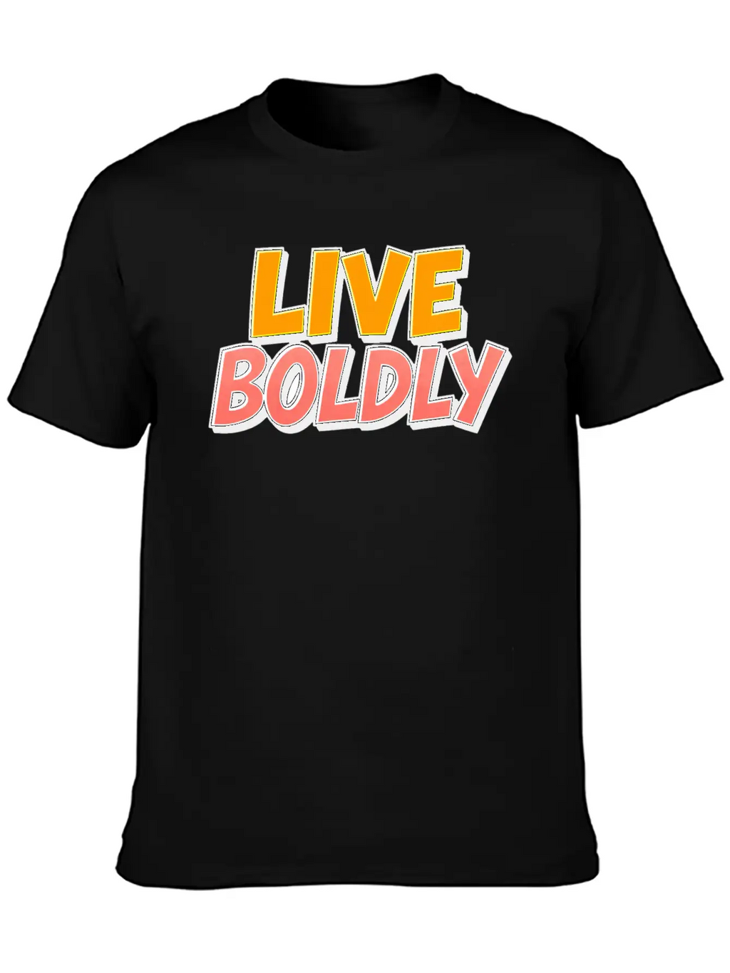 Live Boldly Essential Cotton Tee For Daily Outfits – Unisex Style