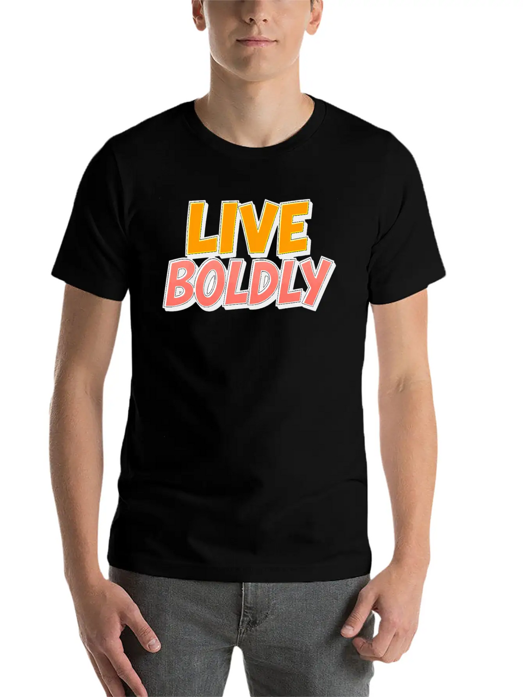 Live Boldly Essential Cotton Tee For Daily Outfits – Unisex Style