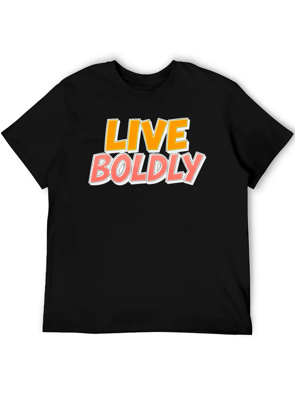 Live Boldly Essential Cotton Tee For Daily Outfits – Unisex Style
