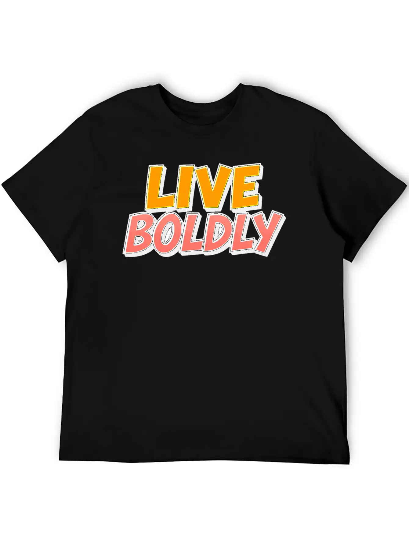 Live Boldly Essential Cotton Tee For Daily Outfits – Unisex Style