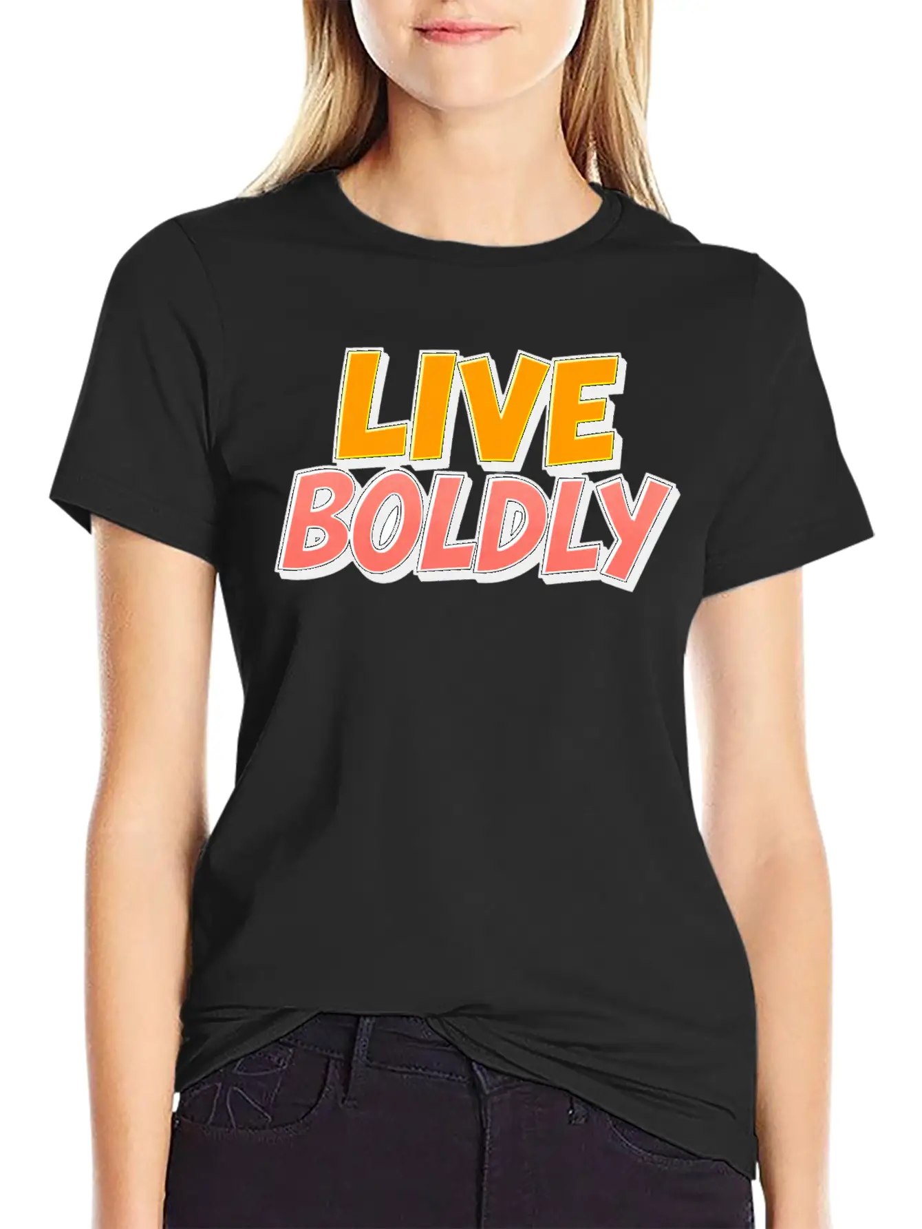 Live Boldly Essential Cotton Tee For Daily Outfits – Unisex Style