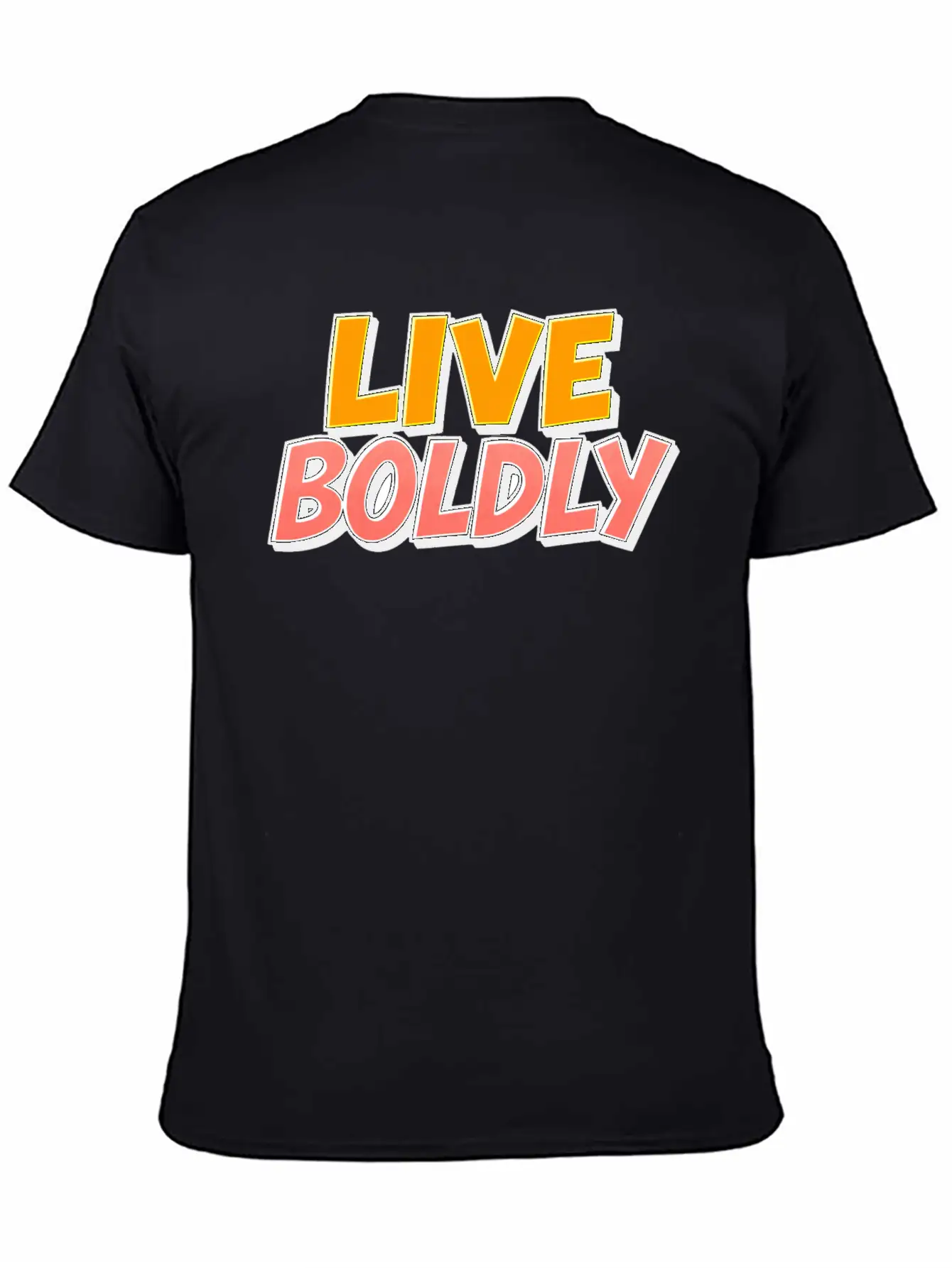 Live Boldly Essential Cotton Tee For Daily Outfits – Unisex Style