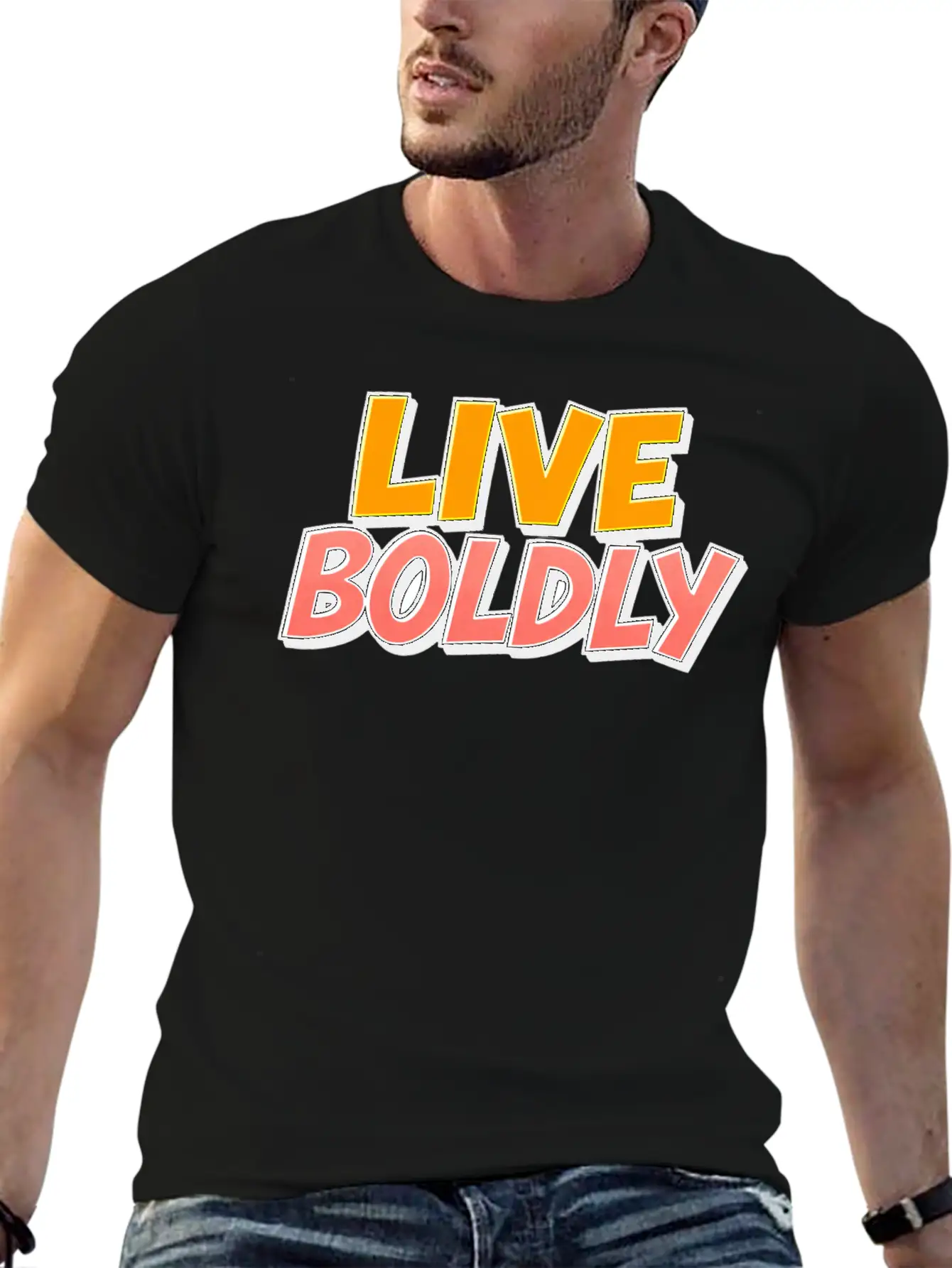 Live Boldly Essential Cotton Tee For Daily Outfits – Unisex Style