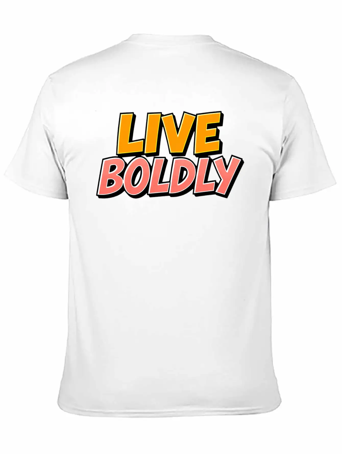 Live Boldly Essential Cotton Tee For Daily Outfits – Unisex Style