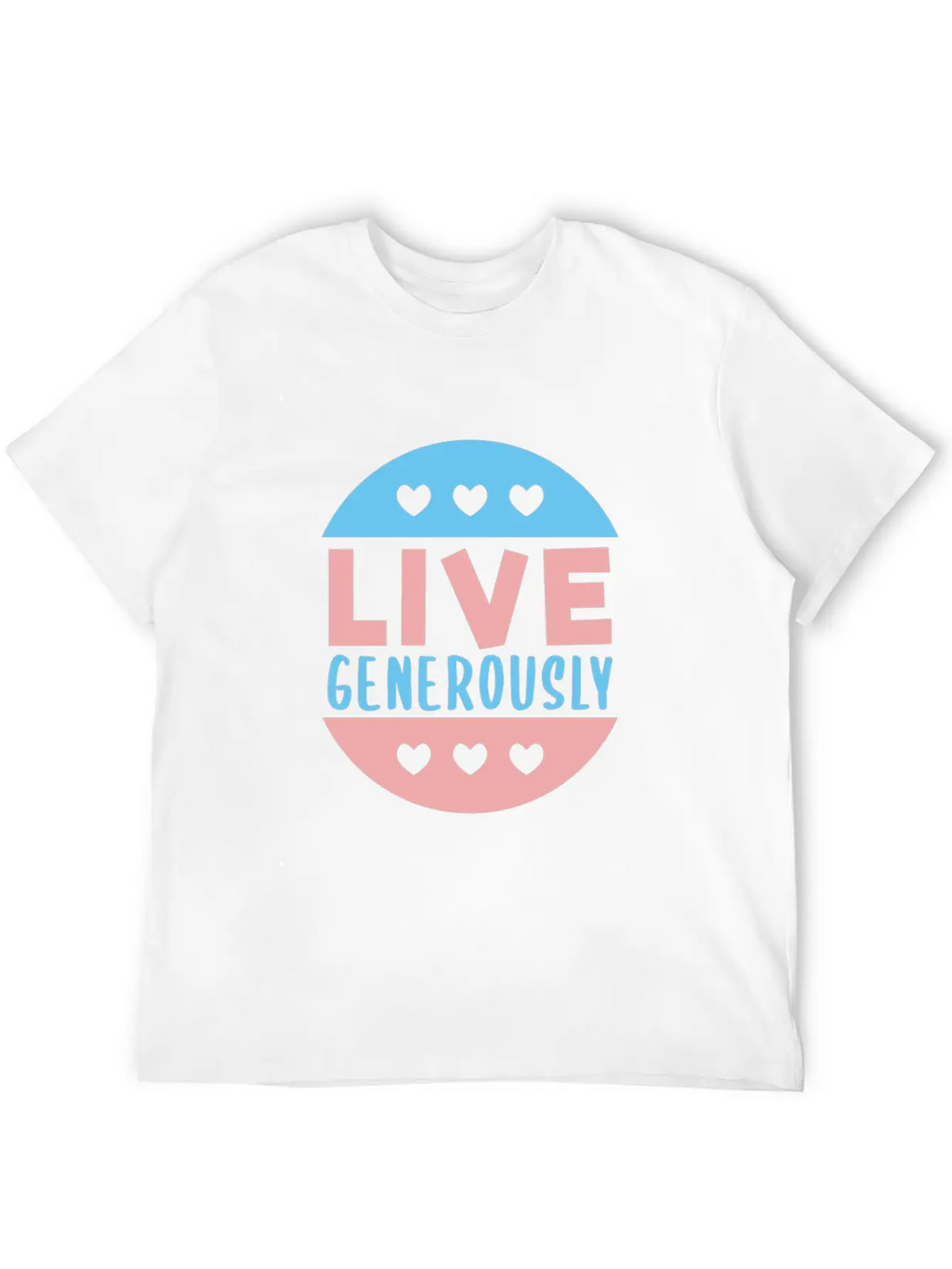 Live Generously And Stars Unisex Casual T-Shirt – Clean Design For Daily Comfort