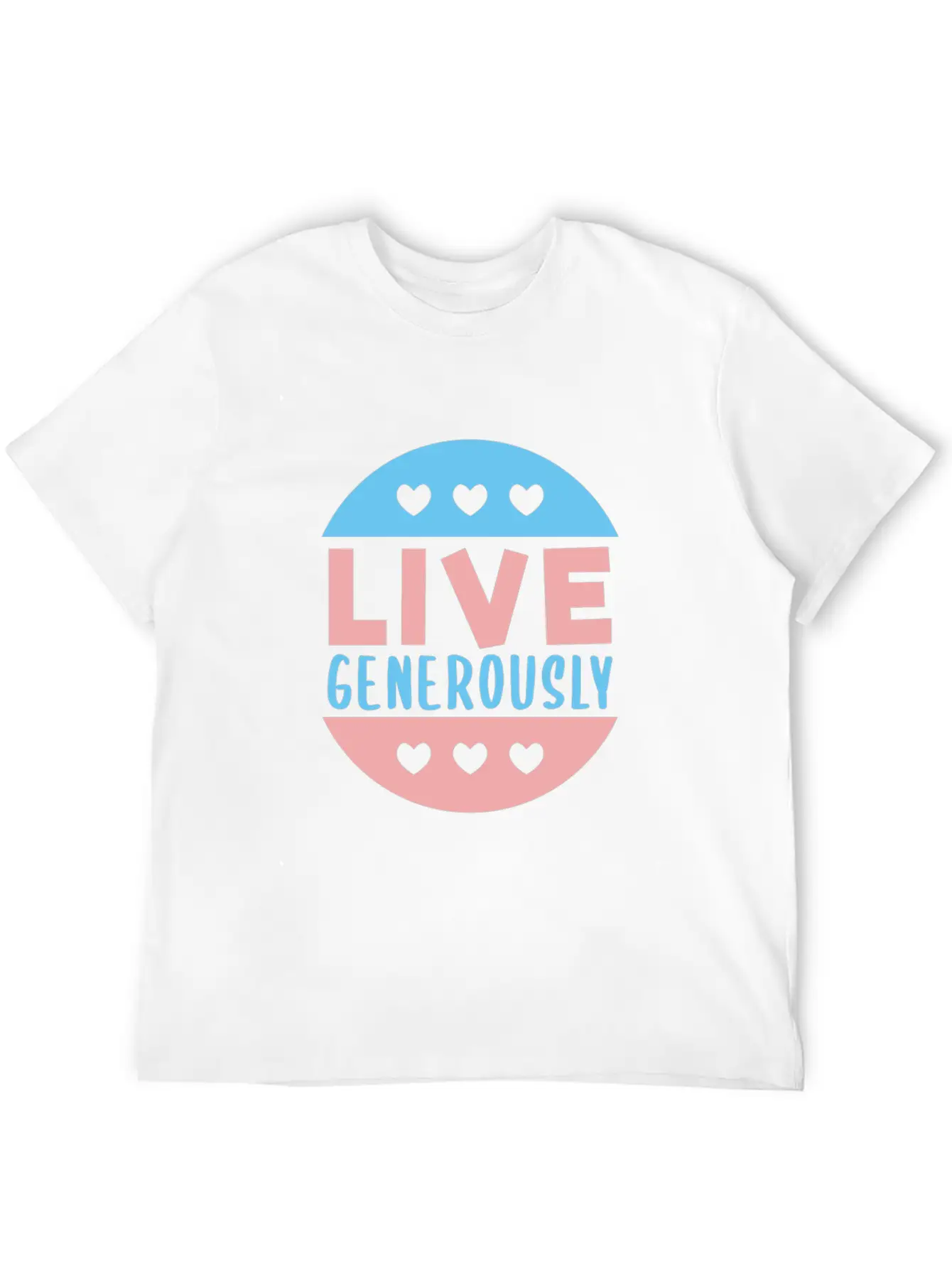 Live Generously And Stars Unisex Casual T-Shirt – Clean Design For Daily Comfort