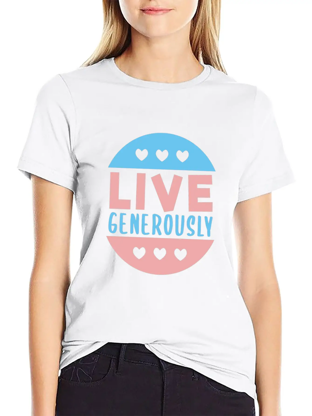 Live Generously And Stars Unisex Casual T-Shirt – Clean Design For Daily Comfort