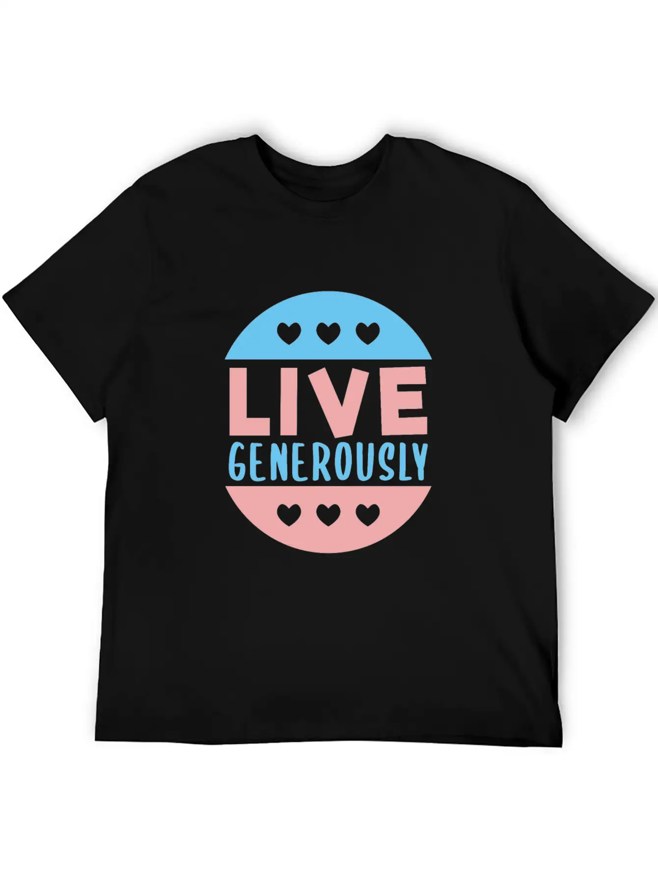Live Generously And Stars Unisex Casual T-Shirt – Clean Design For Daily Comfort